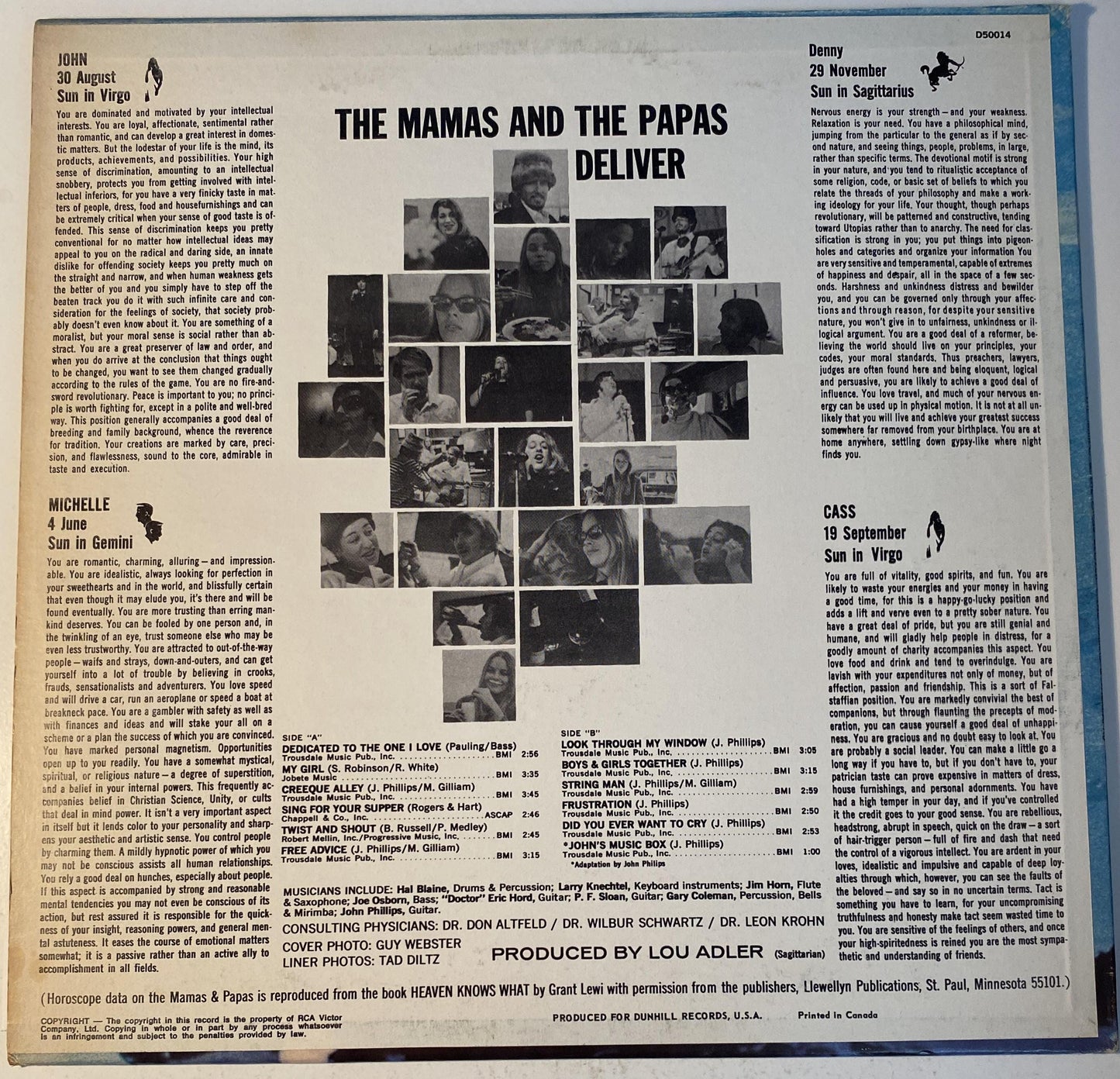 The Mamas and the Papas - Deliver 1967 Vinyl LP