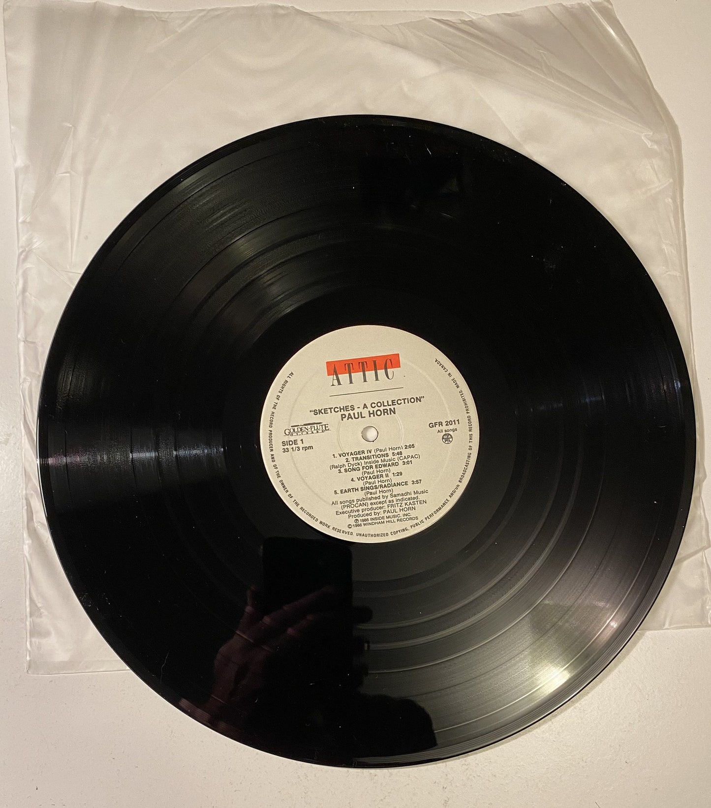 Paul Horn - Sketches: A Collection - 1986 Vinyl LP