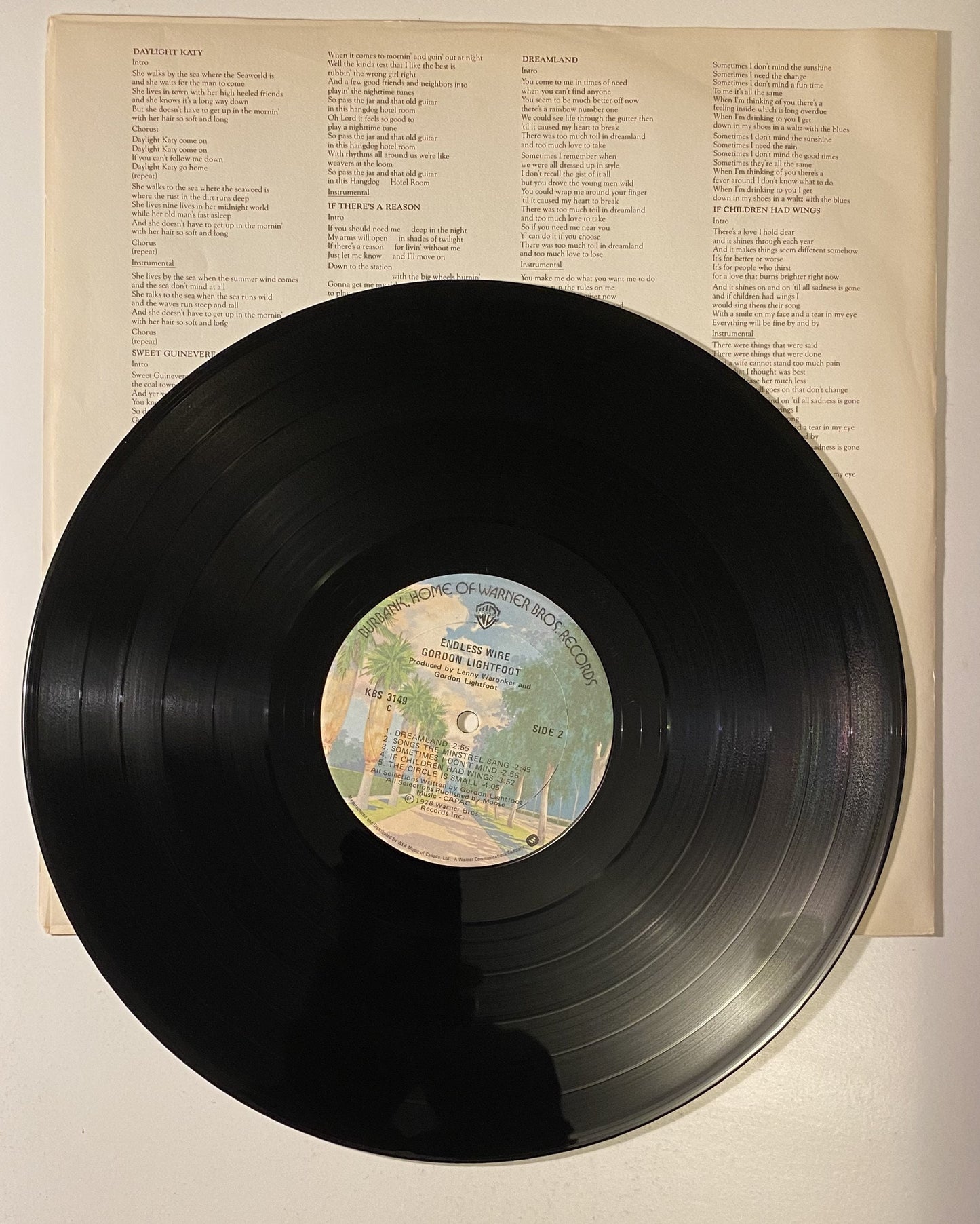 Gordon Lightfoot - Endless Wire - 1978 Vinyl LP