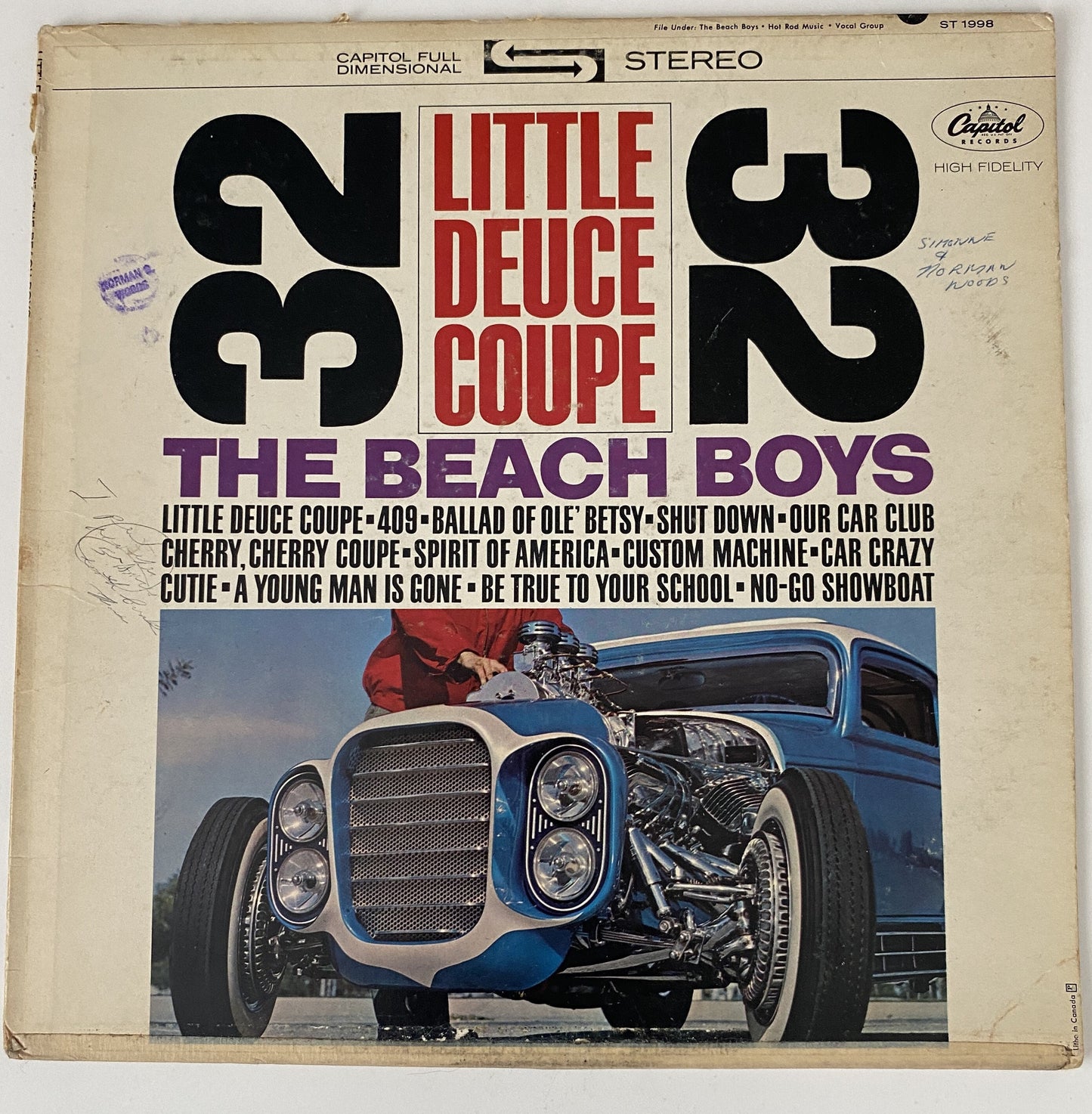 The Beach Boys - Little Deuce Coupe 1963 (Stereo) Vinyl LP