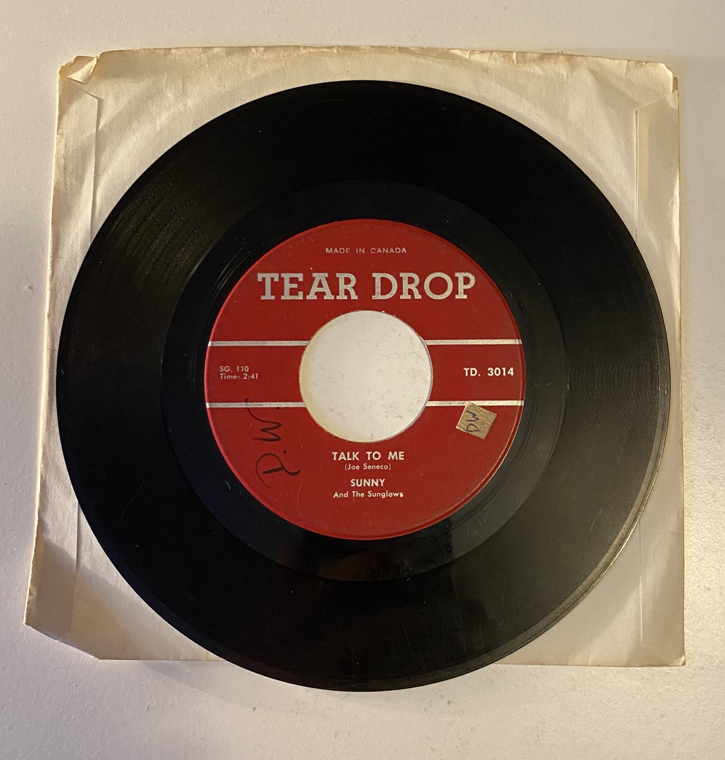 Sunny and the Sunglows - Talk to Me - 45 Vinyl Record 1963
