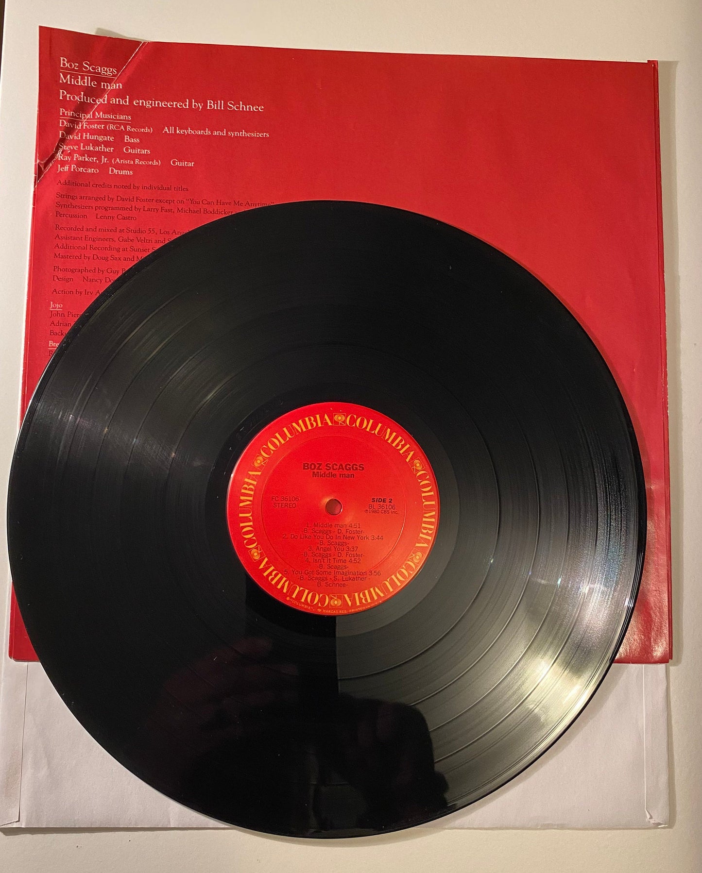 Boz Scaggs - Middle Man - 1980 Vinyl LP