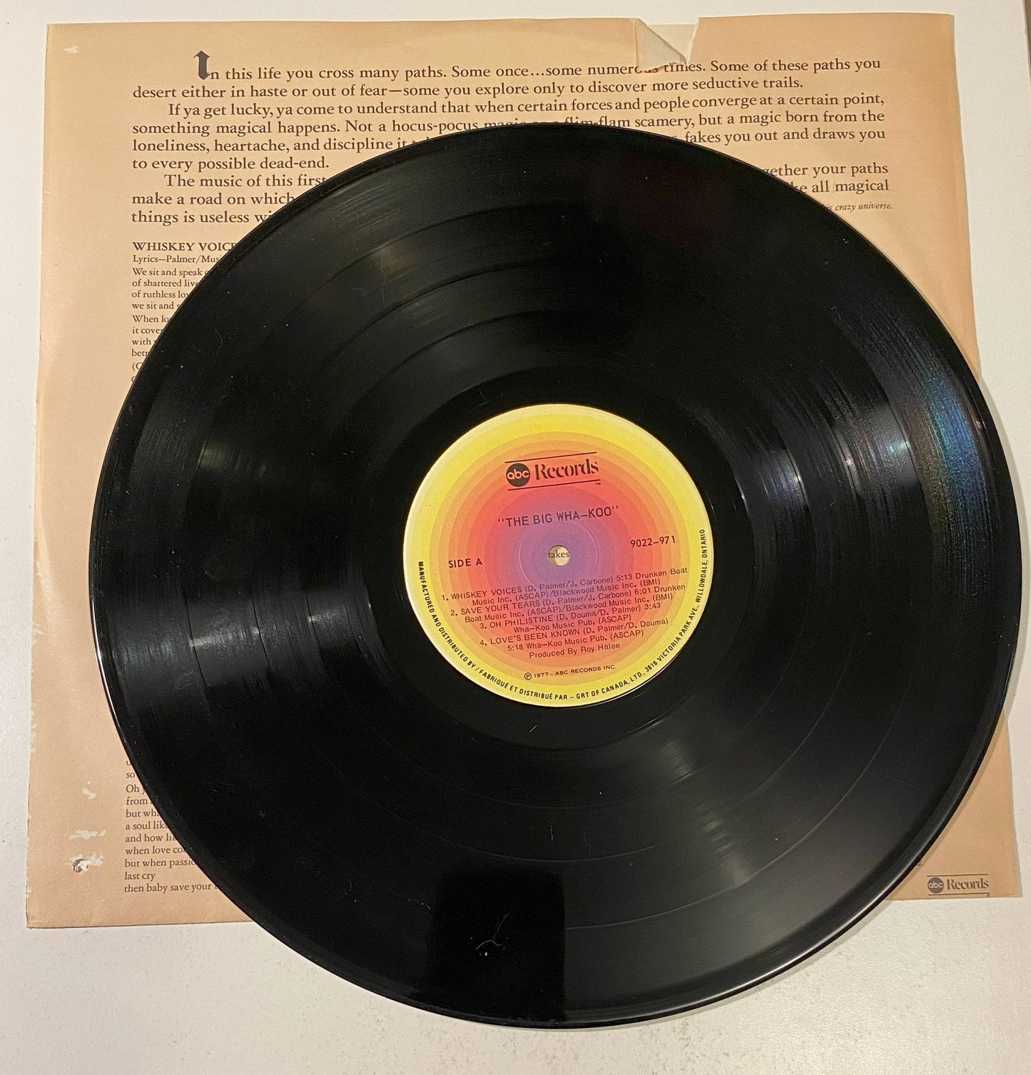 Big Wha-Koo - 'Big Wha-Koo' 1977 Vinyl LP Record