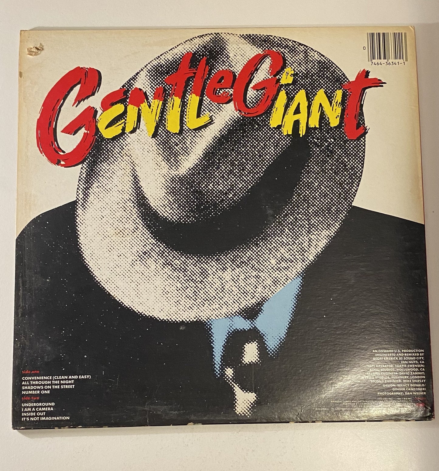 Gentle Giant - Civilian - 1980 Vinyl LP