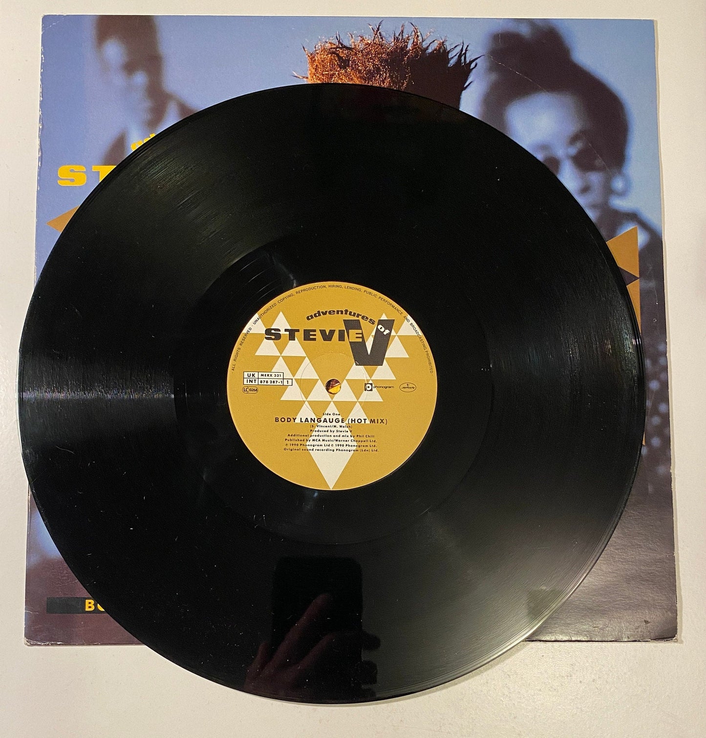Adventures of Stevie V - Body Language - 1990 12" Vinyl LP Record