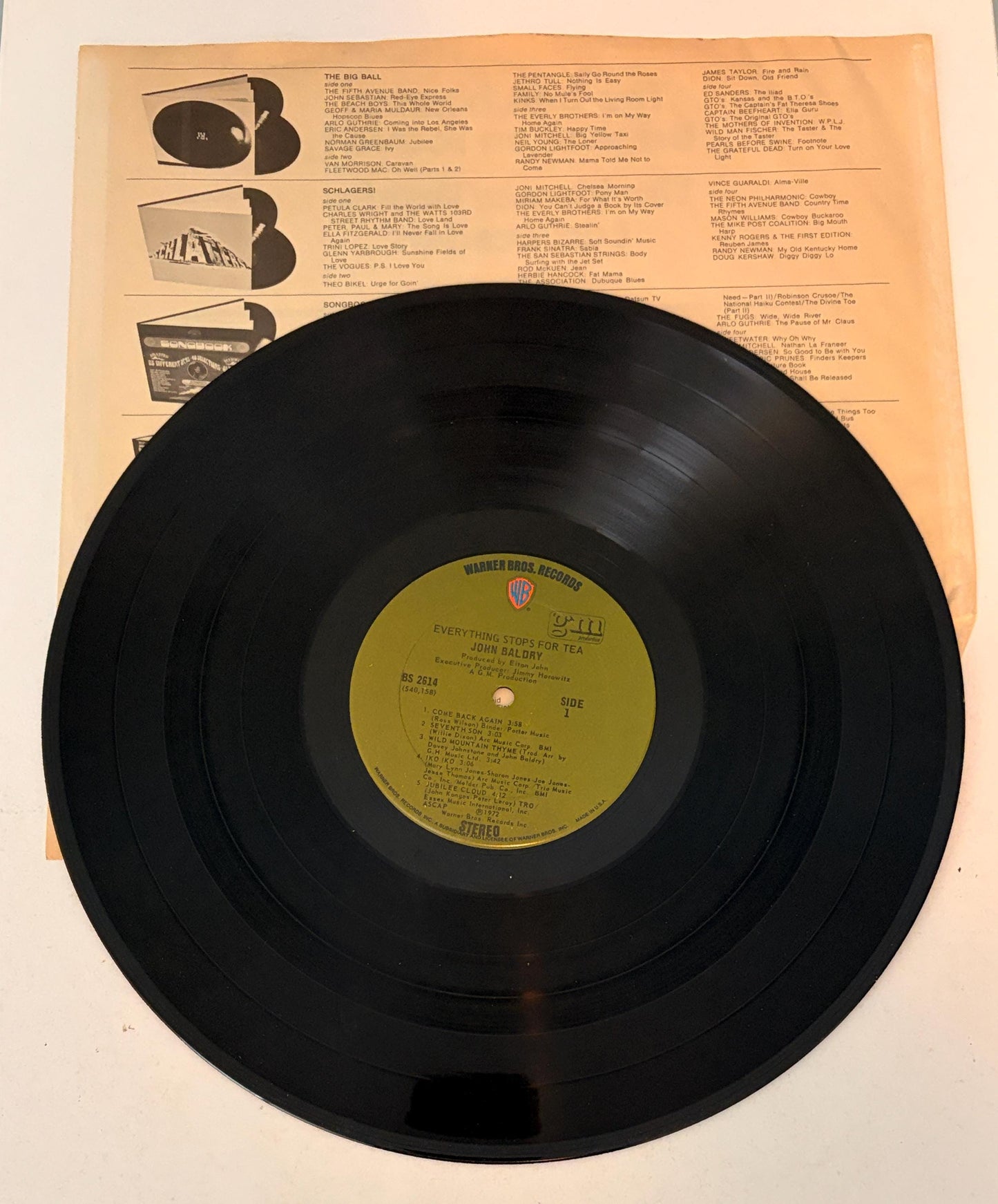 John Baldry - Everything Stops For Tea 1972 Vinyl Record
