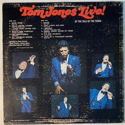 Tom Jones - Live At The Talk of the Town 1967 Vinyl LP