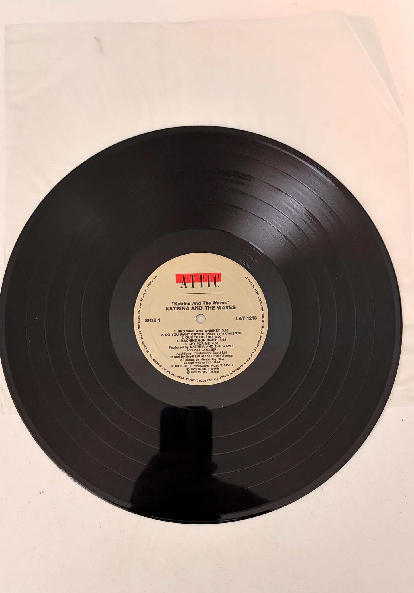 Katrina and the Waves - Self Titled 1985 Vinyl Record