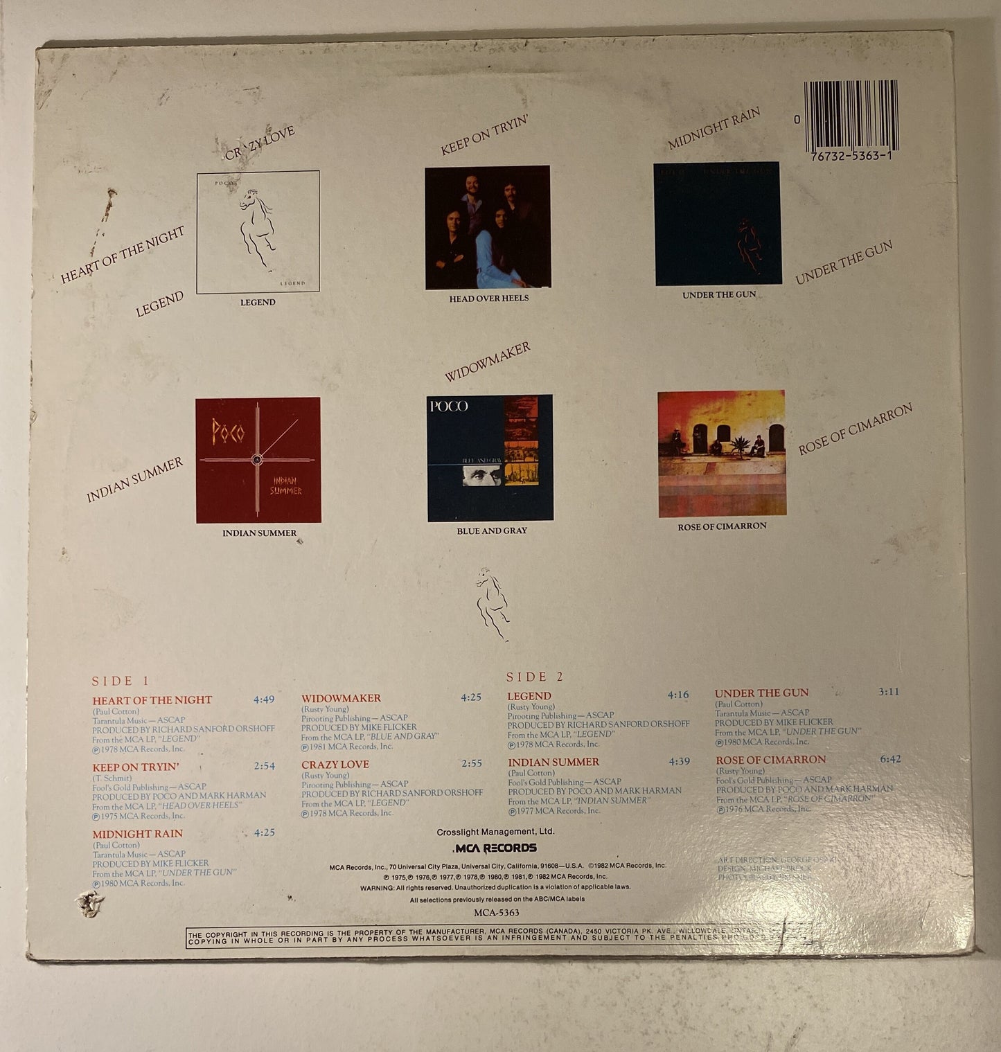 Poco - Backtracks 1982 Vinyl LP Record