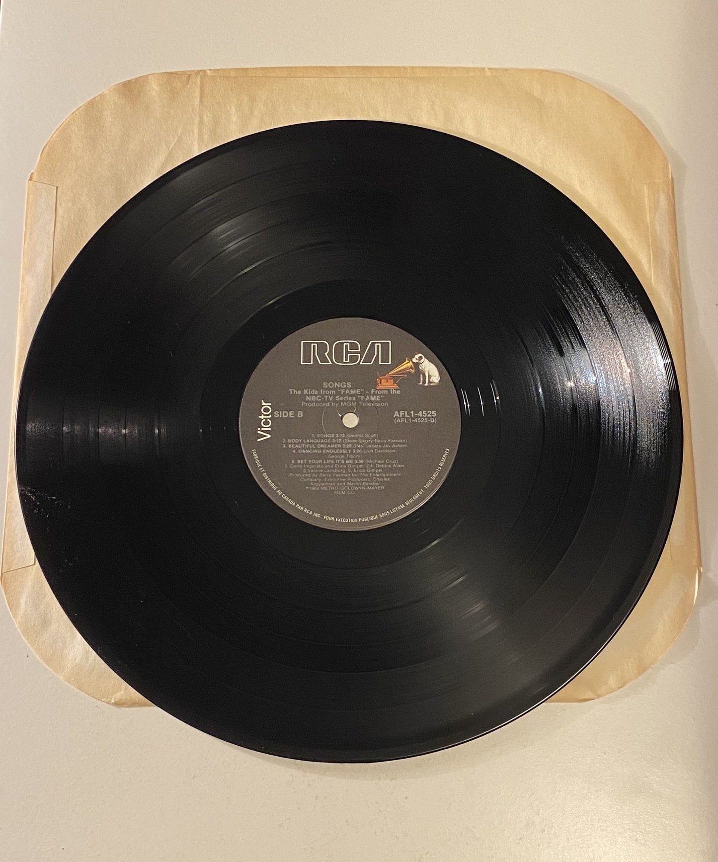 The Kids From Fame - Songs - 1982 Vinyl LP