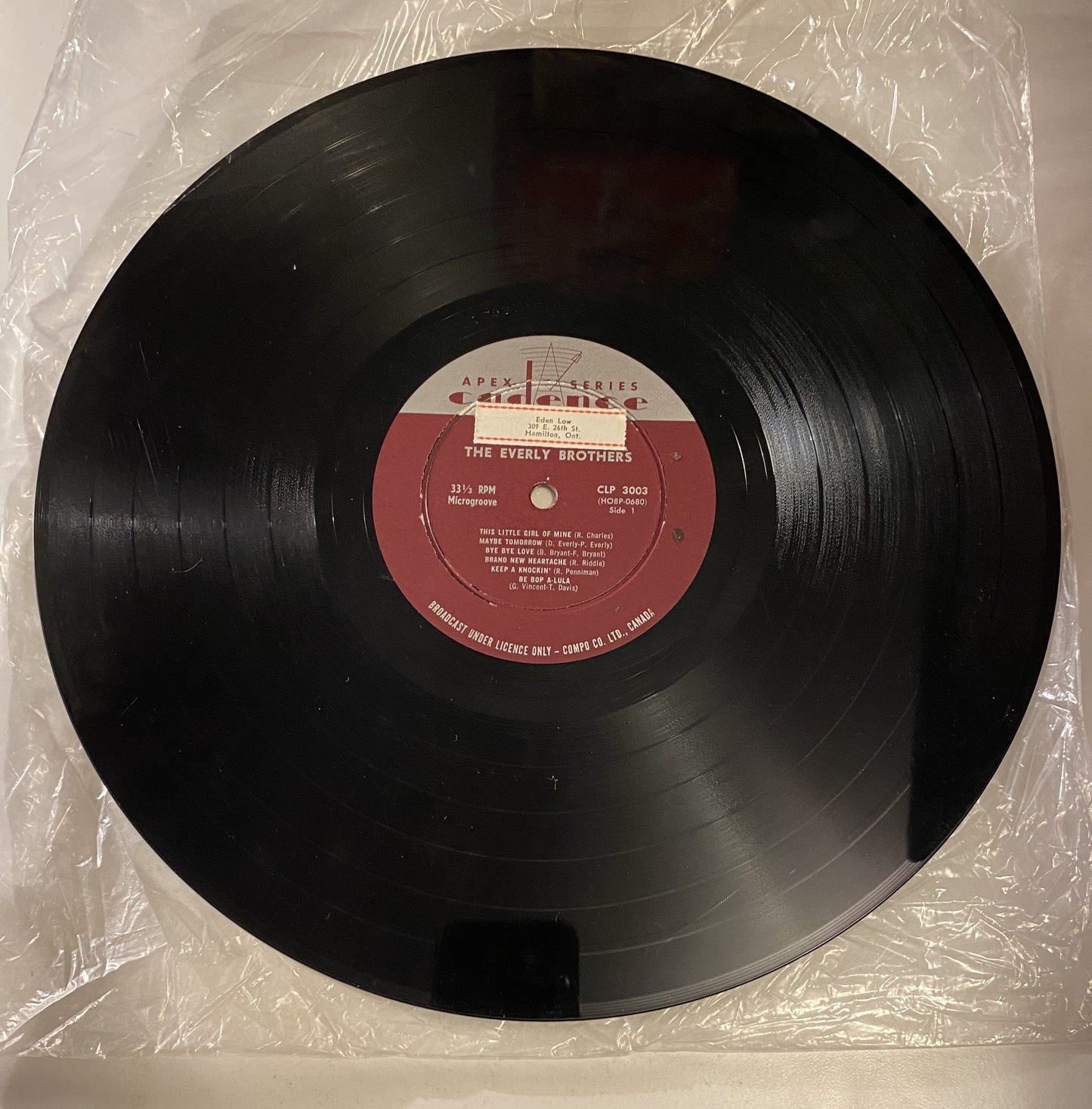 The Everly Brothers - 1958 Vinyl LP