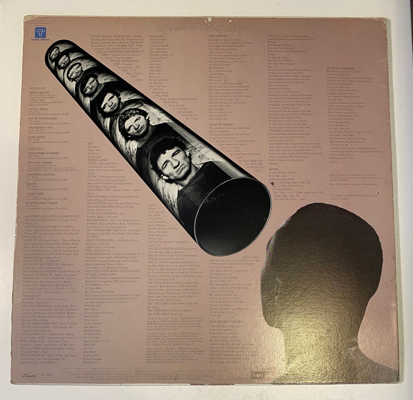 The Tubes - Outside Inside 1983 Vinyl LP Record