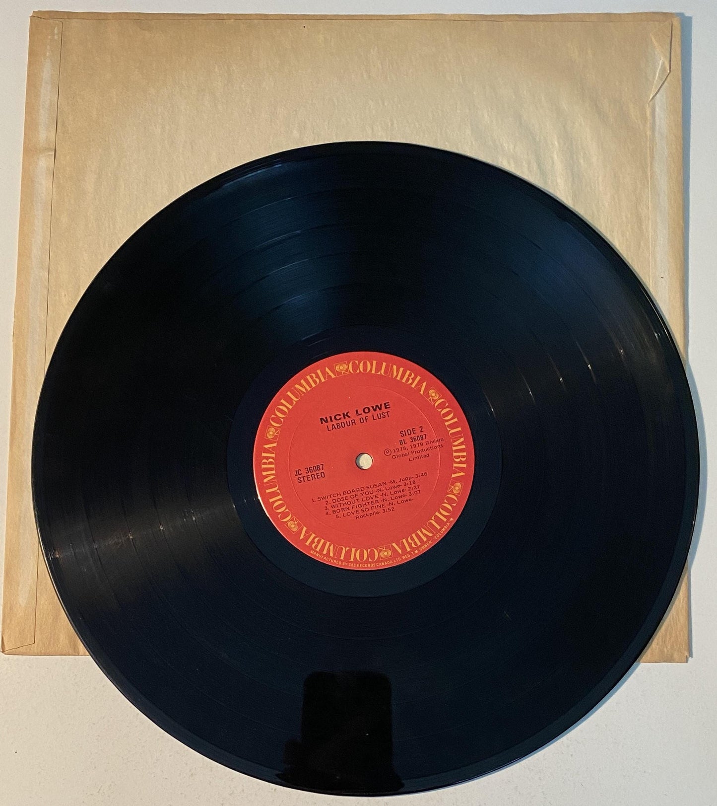 Nick Lowe - Labour of Lust 1979 Vinyl LP Record