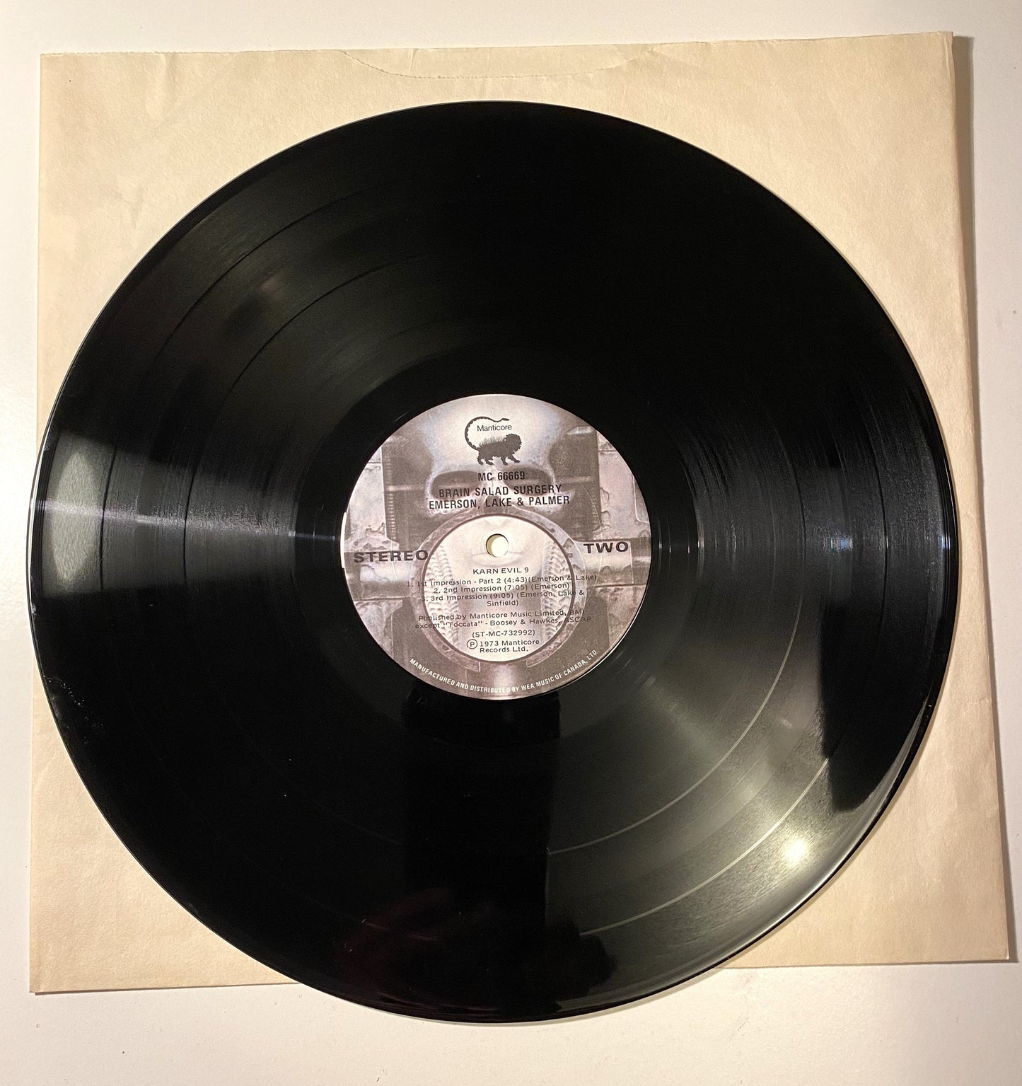Emerson Lake & Palmer - Brain Salad Surgery - 1973 Vinyl LP