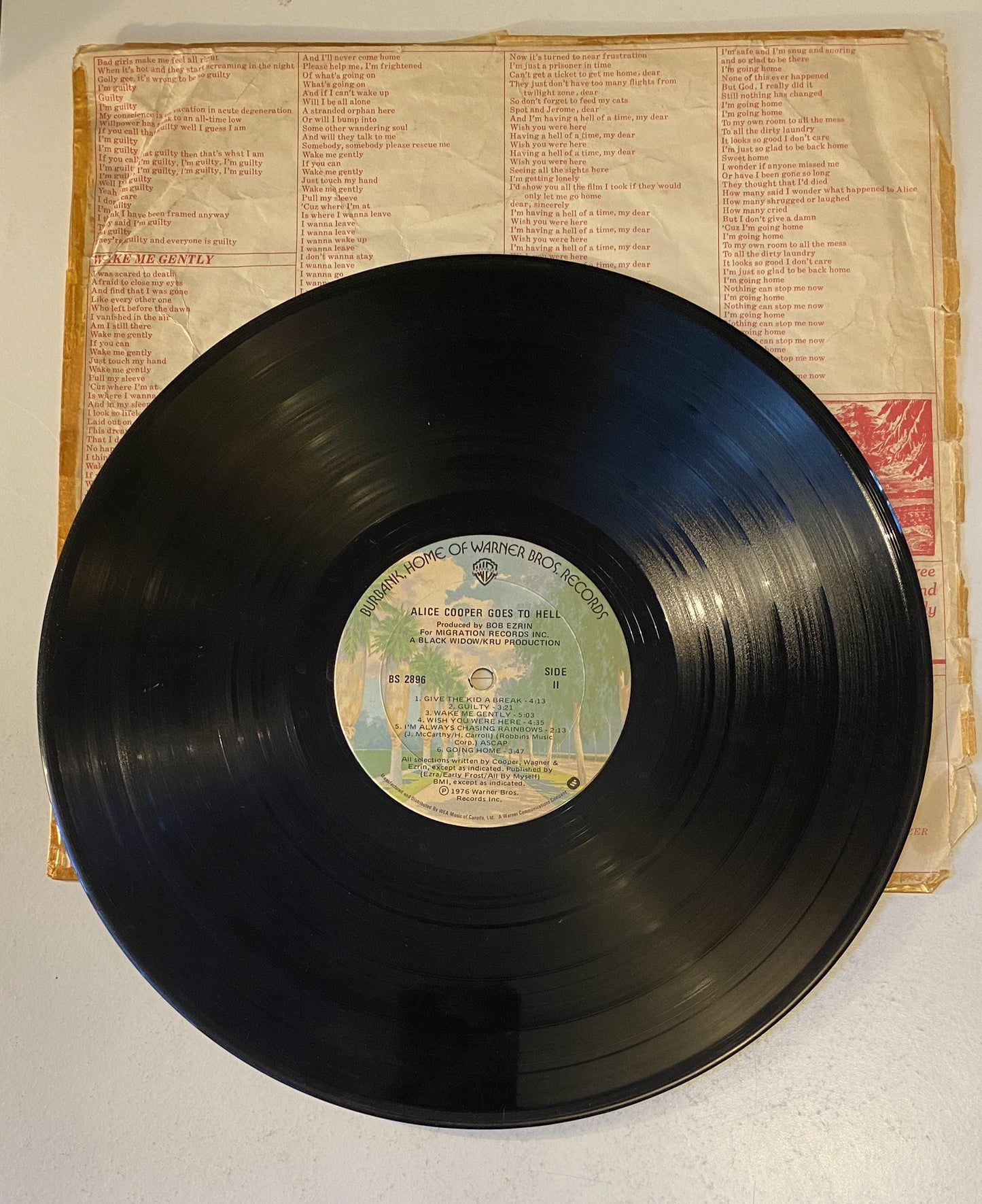 Alice Cooper Goes to Hell 1976 Vinyl LP