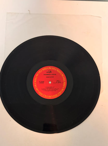 Romeo Void - Benefactor 1982 Vinyl Record