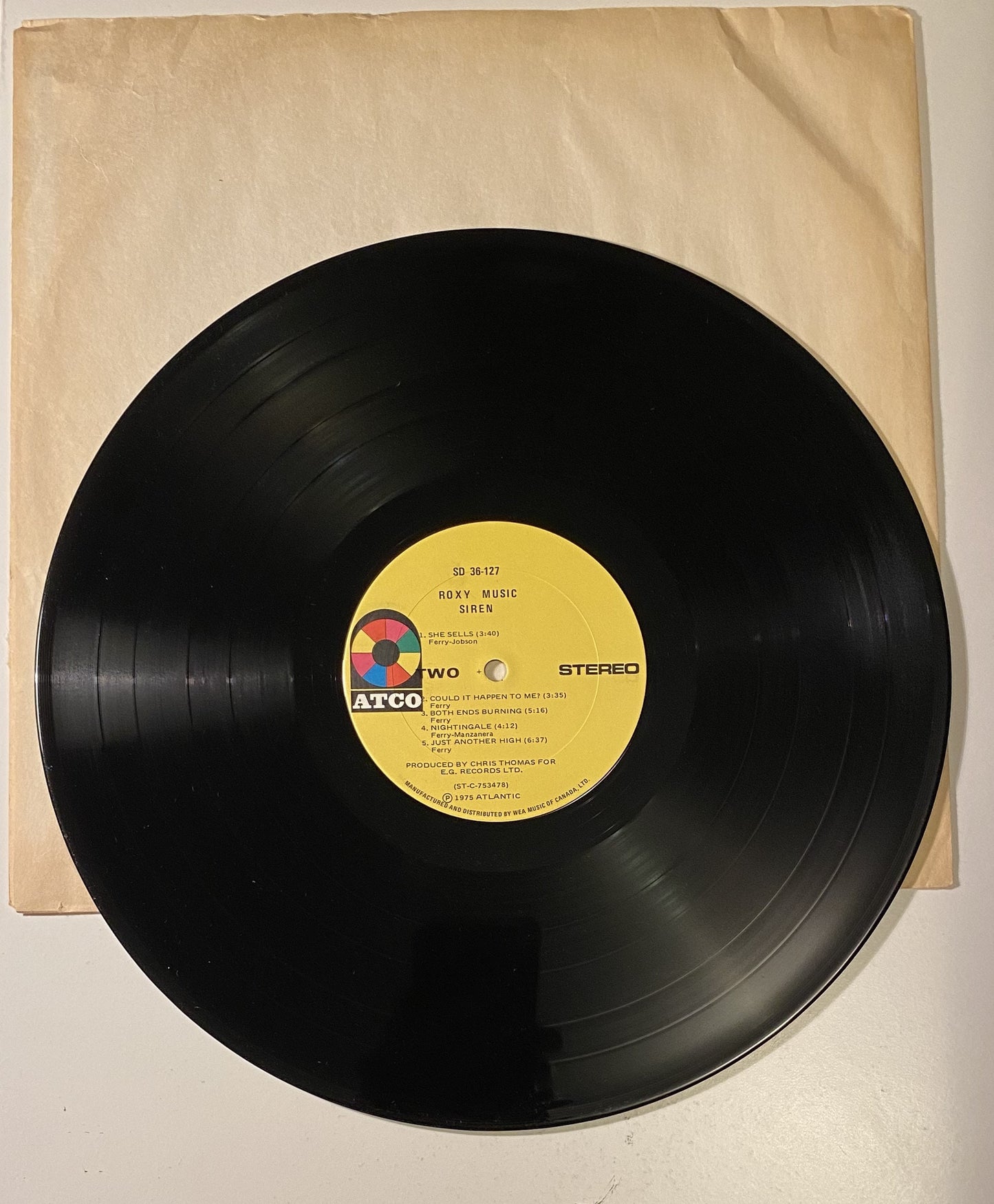 Roxy Music - Siren - 1976 Vinyl LP