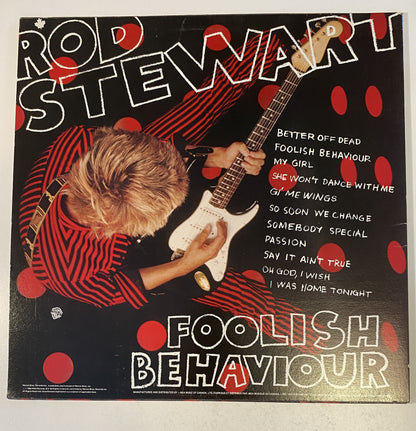 Rod Stewart - Foolish Behavior 1980 Vinyl LP Record