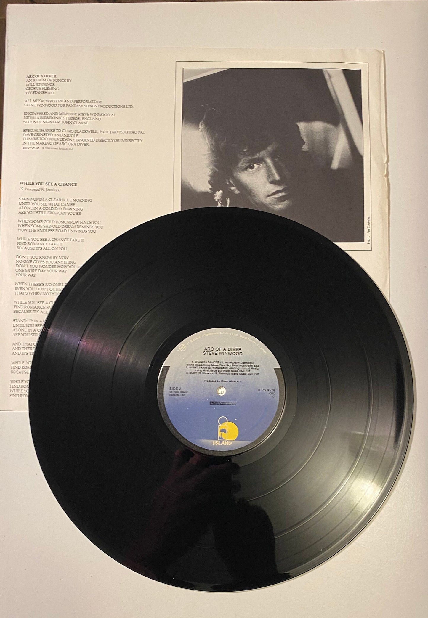 Steve Winwood - Arc of a Diver 1980 Vinyl Record