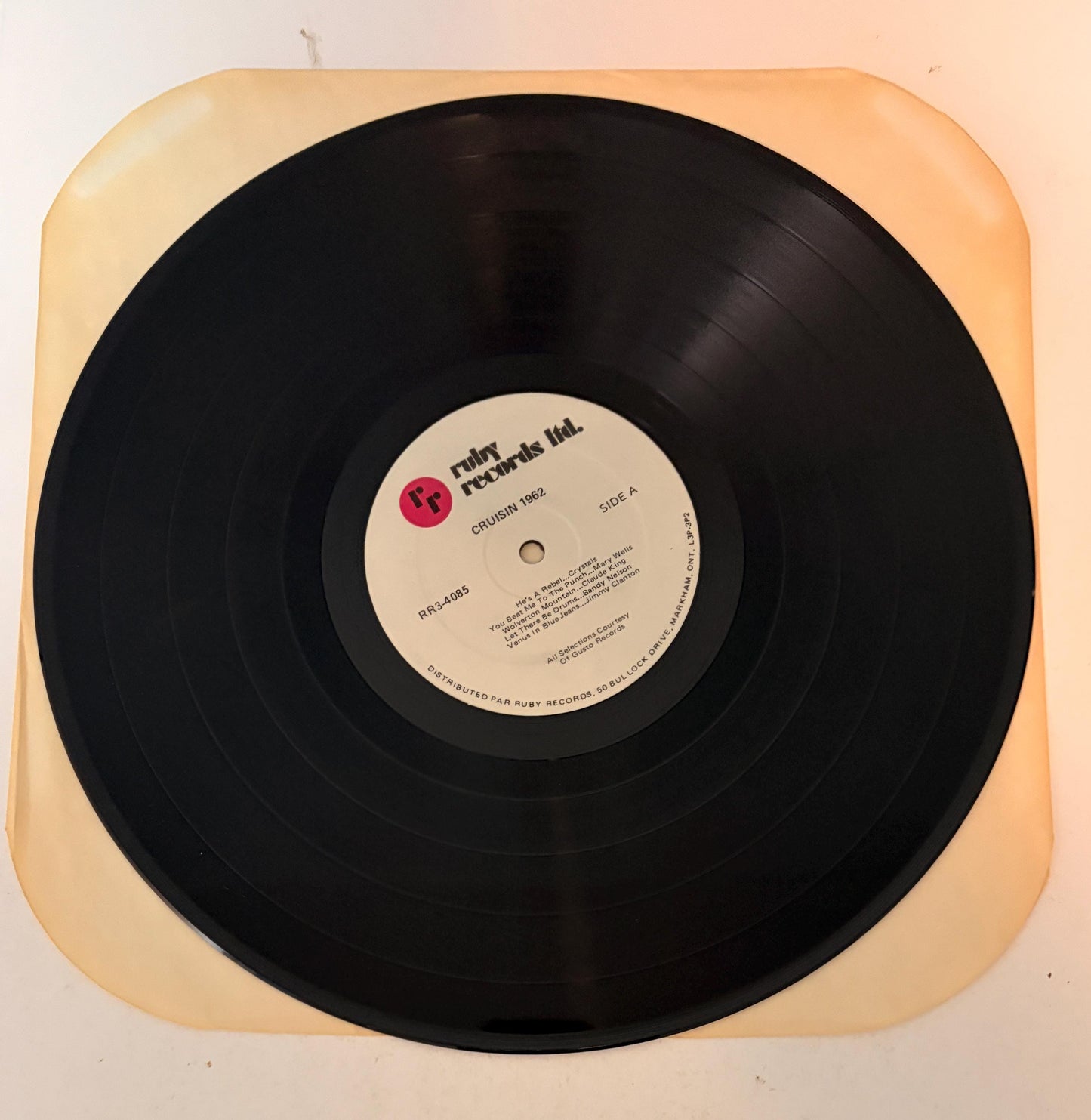 Cruisin 1962 - Original Artists 1981 Vinyl Record
