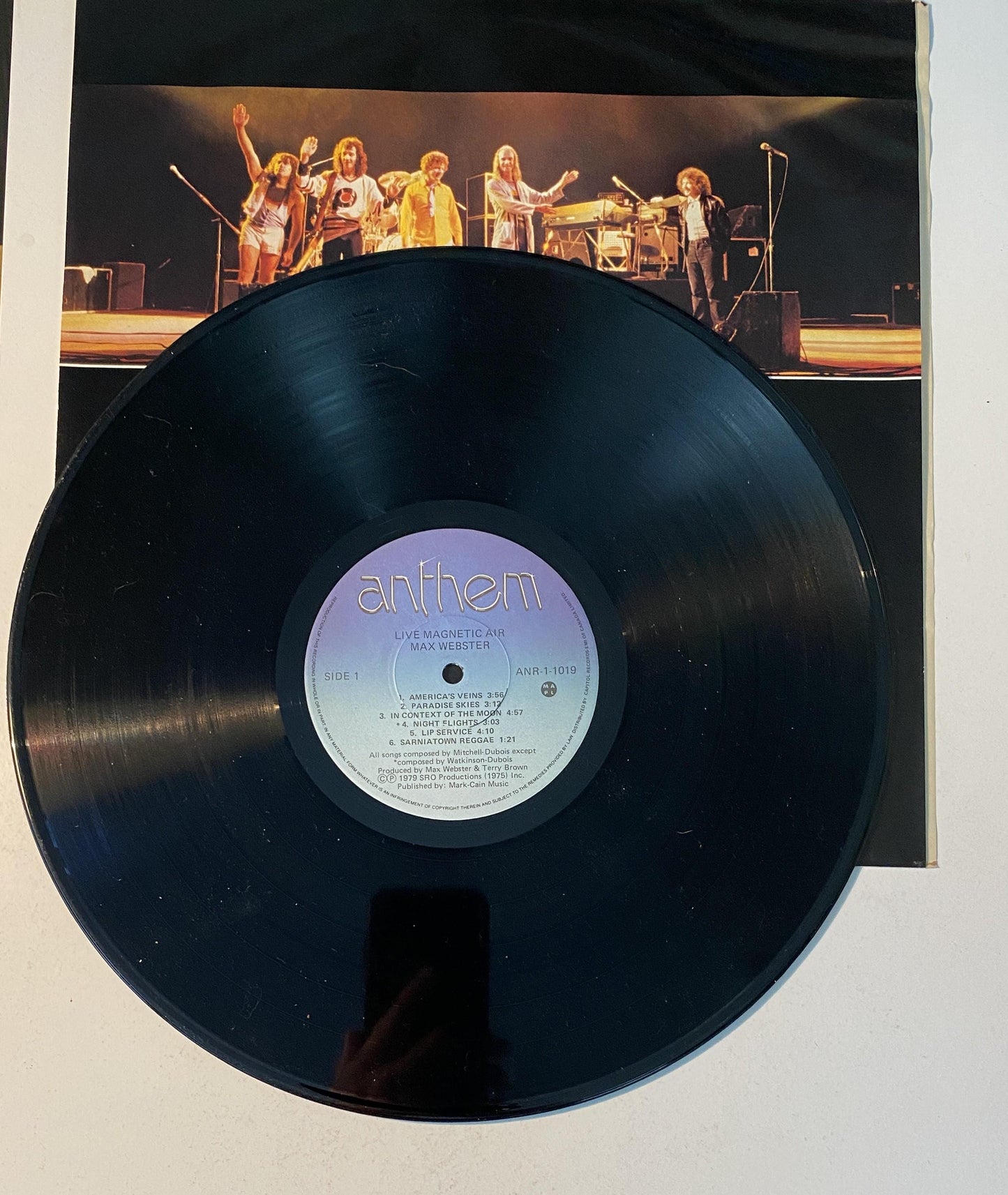 Max Webster - Live Magnetic Air 1979 Vinyl LP Record