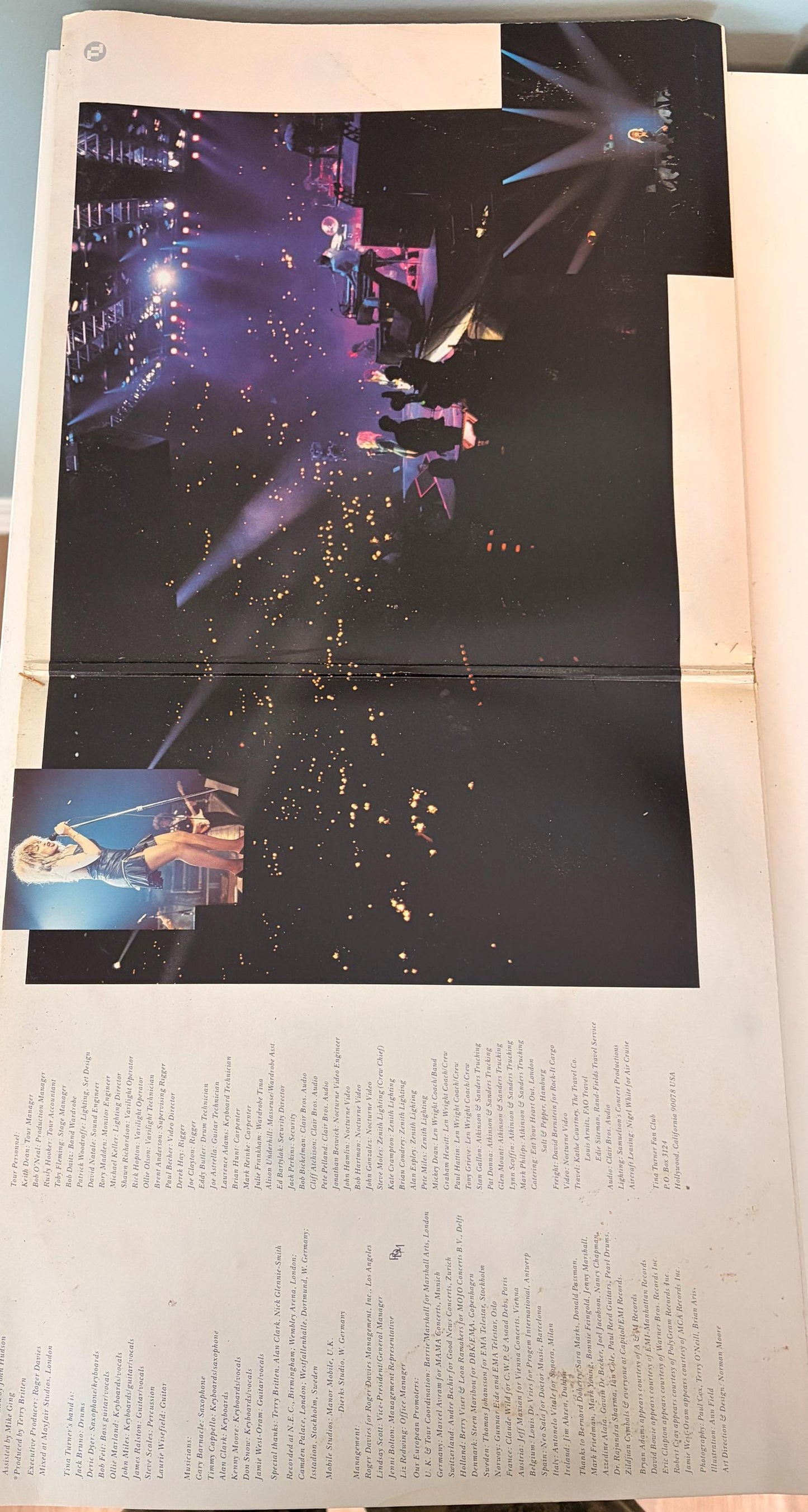 Tina Live in Europe - 1988 Double Vinyl Record