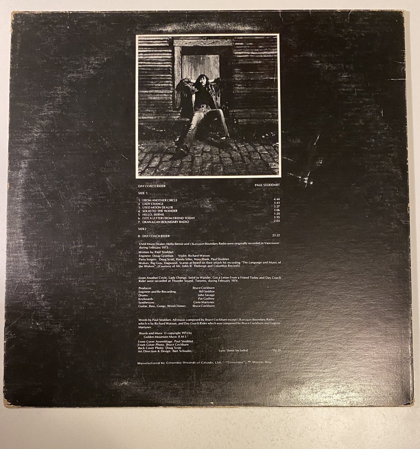 Paul Stoddart - Day Coach Rider - 1974 Vinyl LP Record