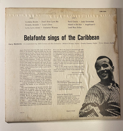 Harry Belafonte - Belafonte Sings of the Caribbean Vinyl LP