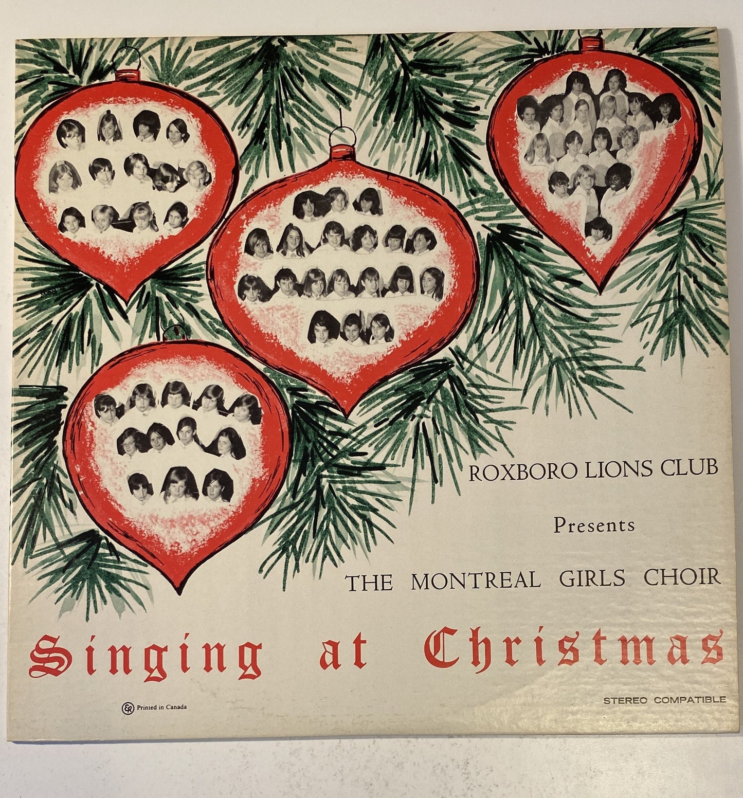 Singing at Christmas - Montreal Girls Choir - 1960's Vinyl LP Record