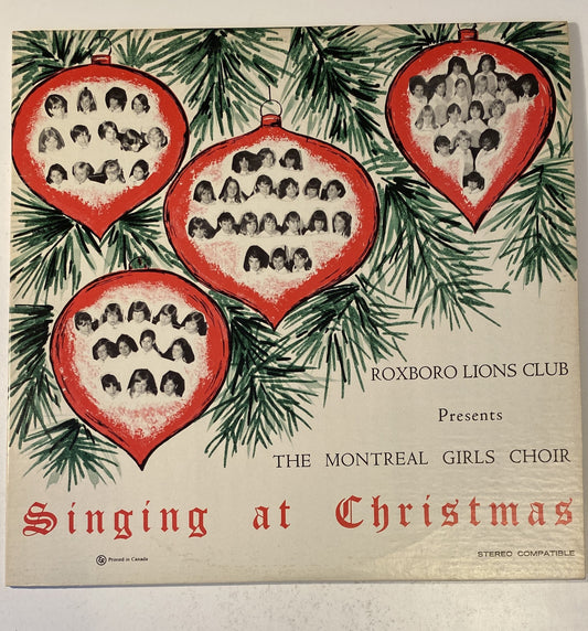 Singing at Christmas - Montreal Girls Choir - 1960's Vinyl LP Record