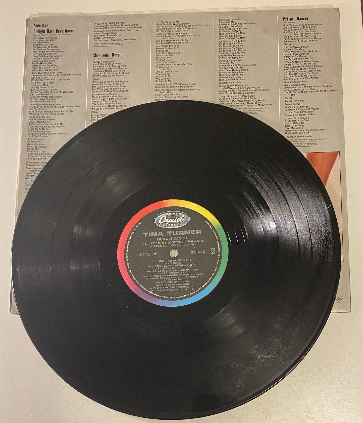 Tina Turner - Private Dancer 1984 Vinyl LP