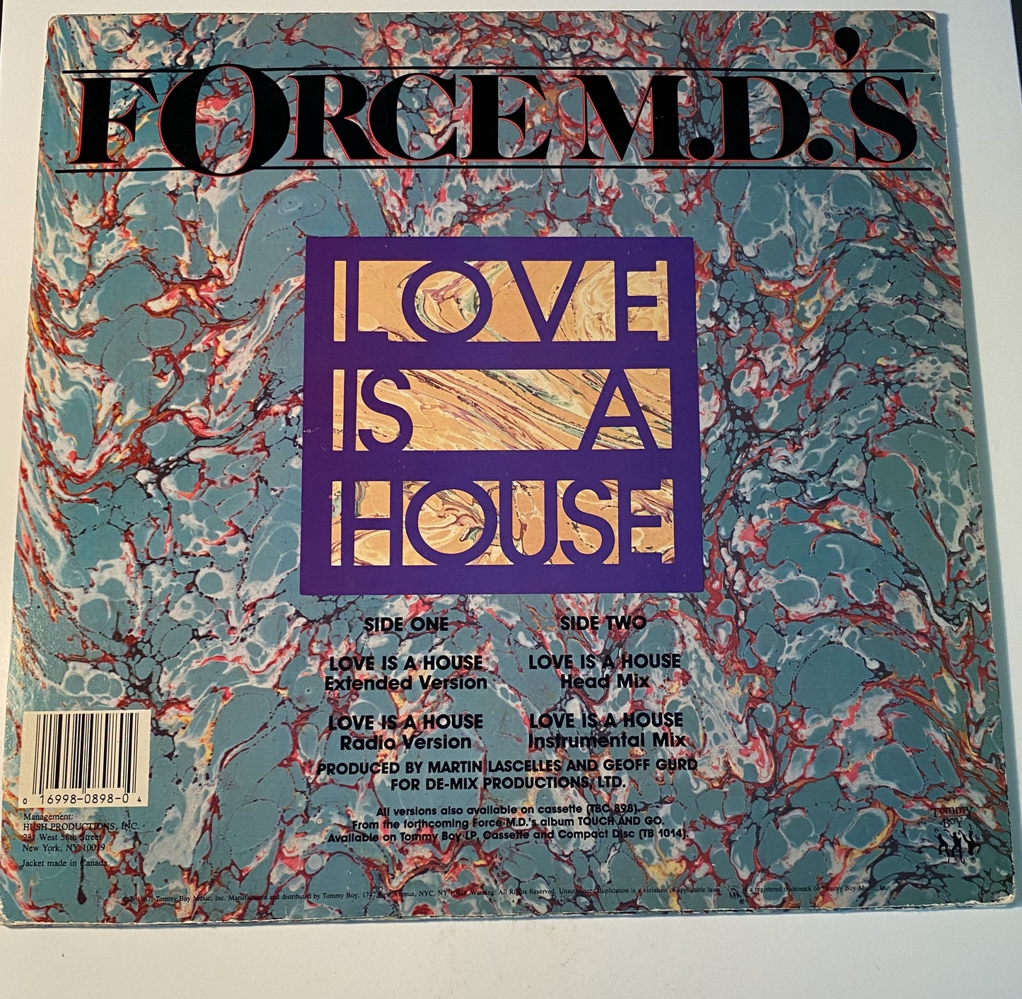 Force M.D.'s - Love is a House 1987 Vinyl