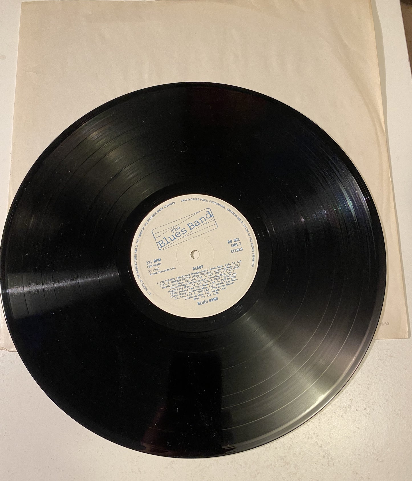 The Blues Band - Ready & 45 RPM Single - Nadine 1980 Vinyl