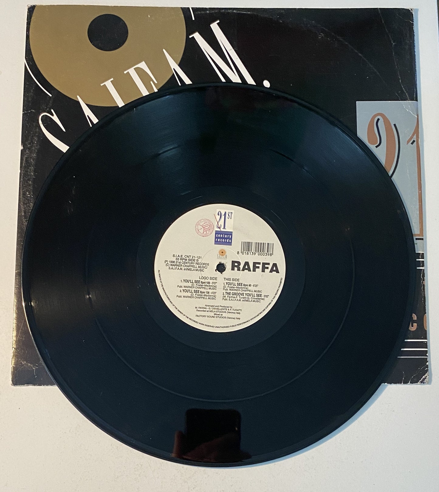 Raffa - You'll See - 1996 Vinyl 12" Single