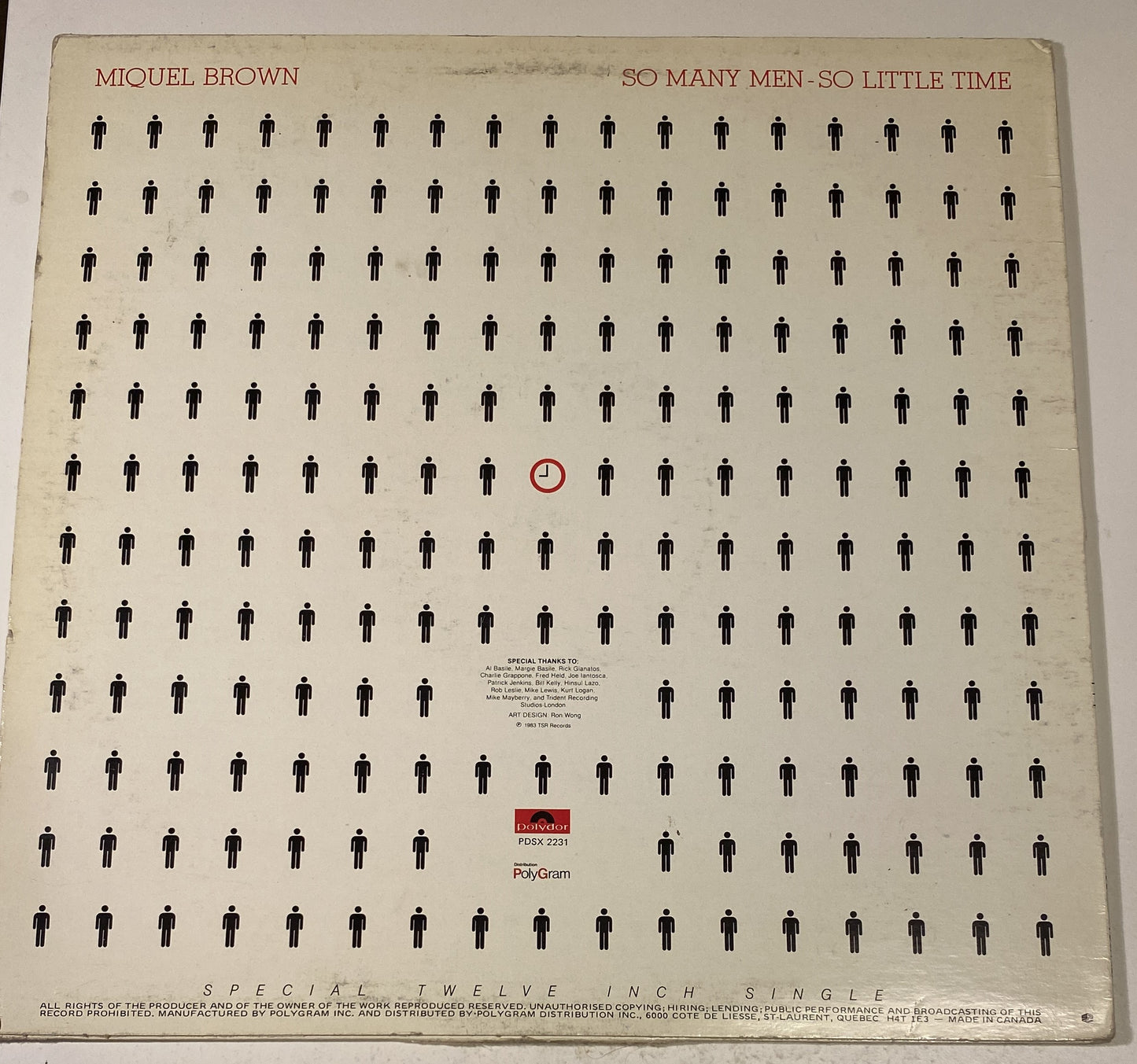 Miquel Brown - So Many Men, So Little Time (12" Single) 1983 Vinyl