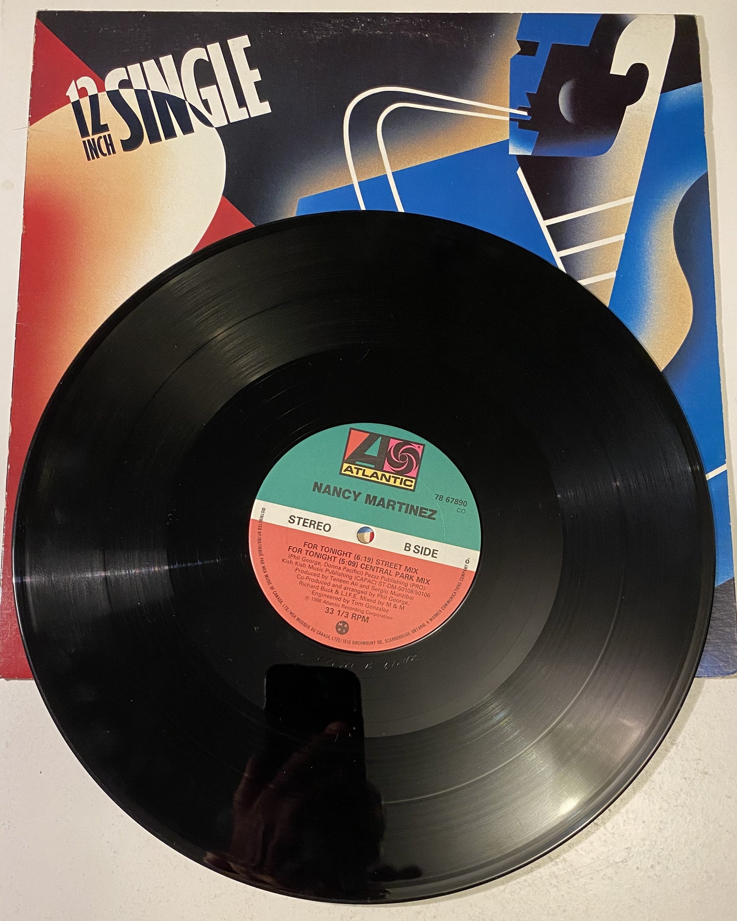 Nancy Martinez - For Tonight 12" Single 1986 Vinyl