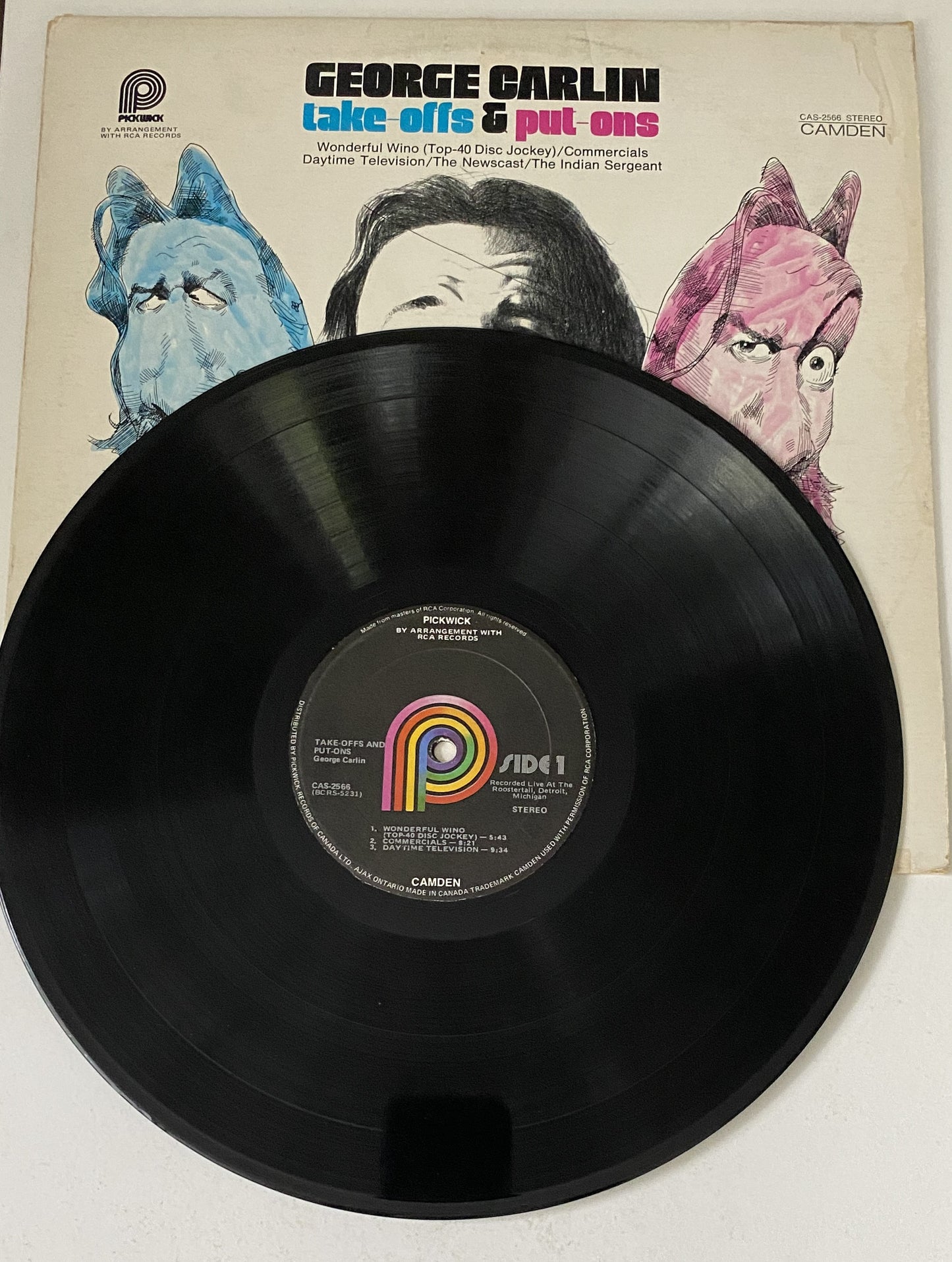 George Carlin Take-Offs & Put-Ons 1972 Vinyl