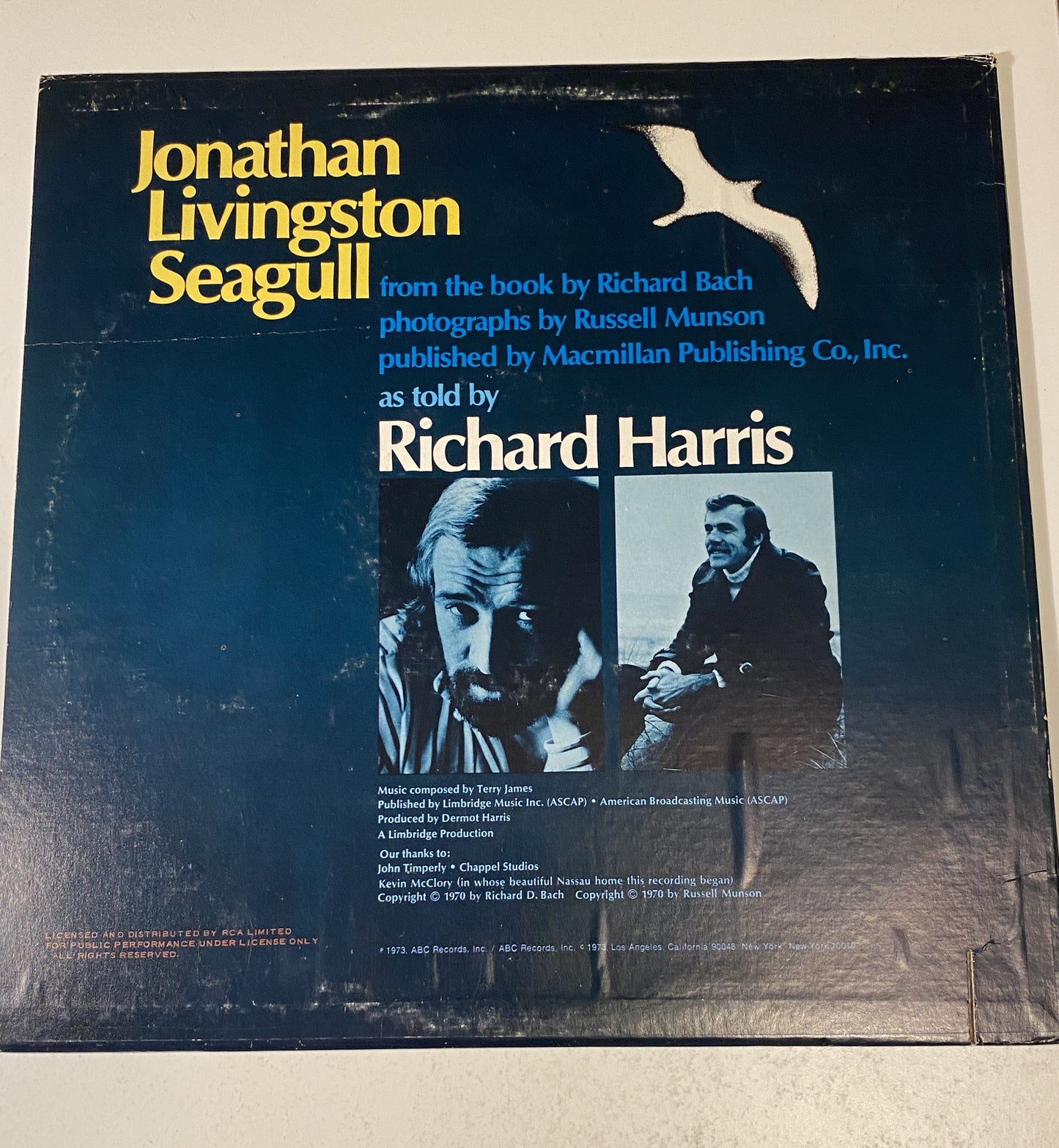 Jonathan Livingston Seagull as told by Richard Harris 1973 Vinyl