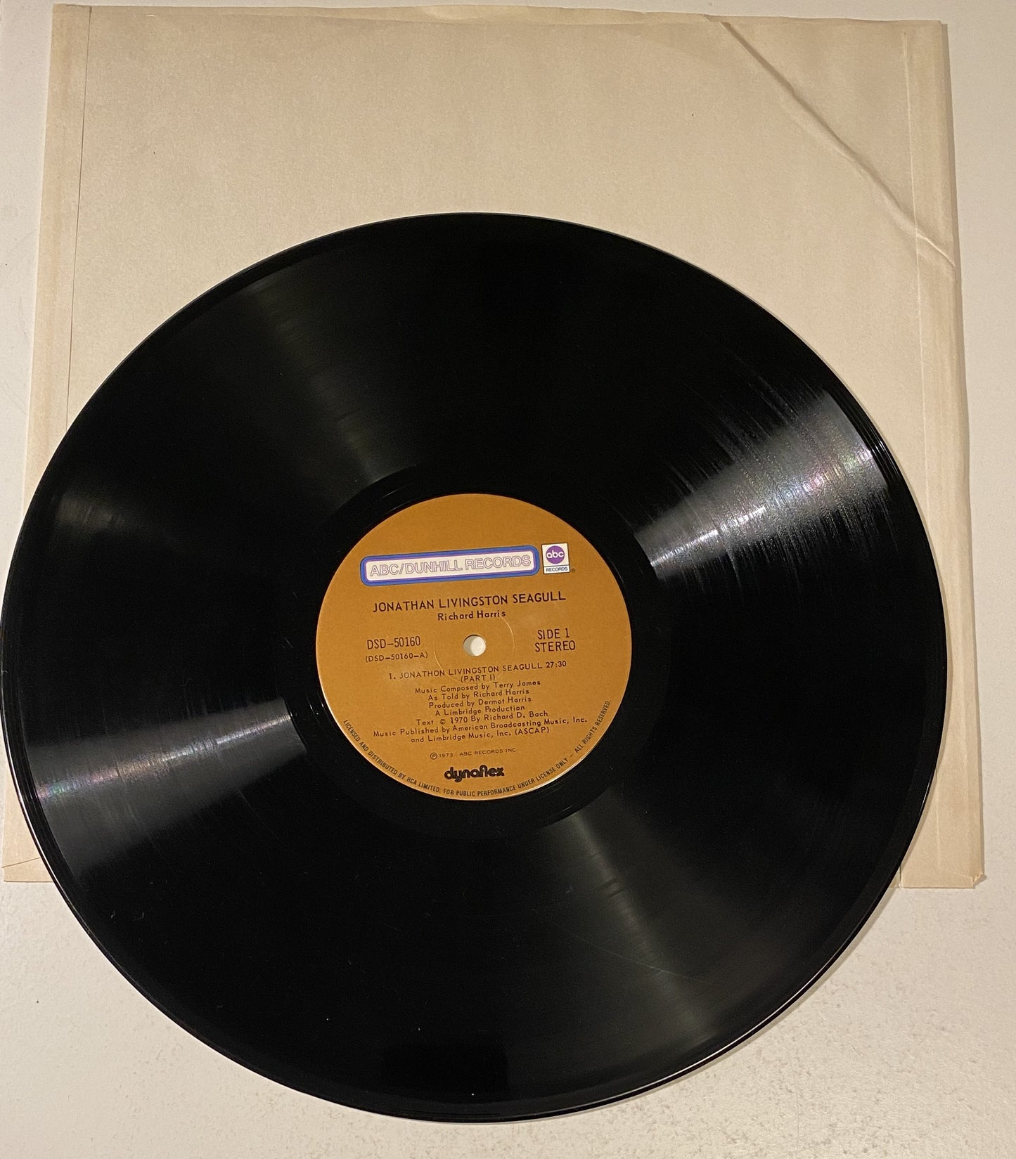 Jonathan Livingston Seagull as told by Richard Harris 1973 Vinyl