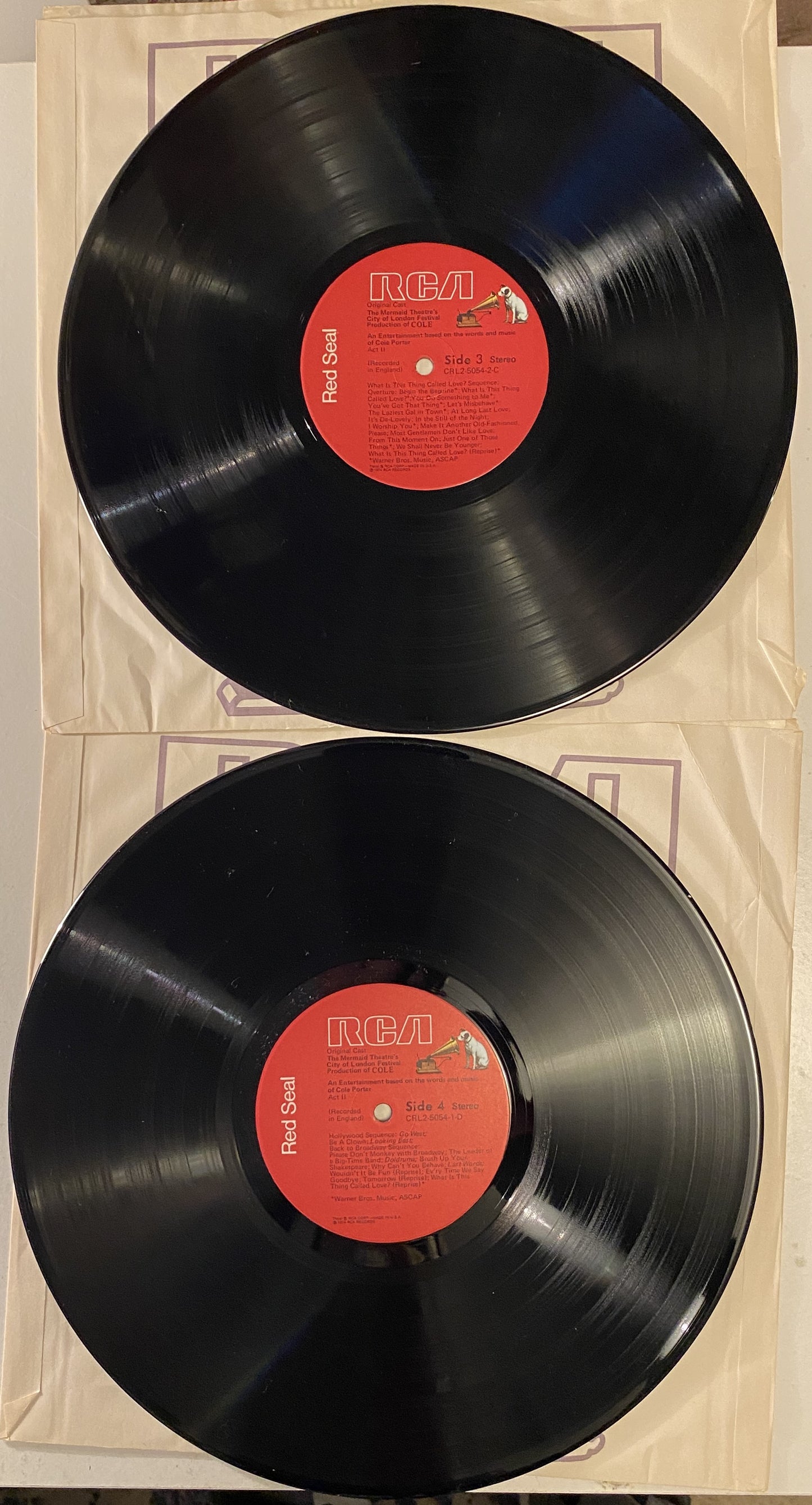 Mermaid Theatre's Festival Production of Cole 1974 Vinyl Double LP