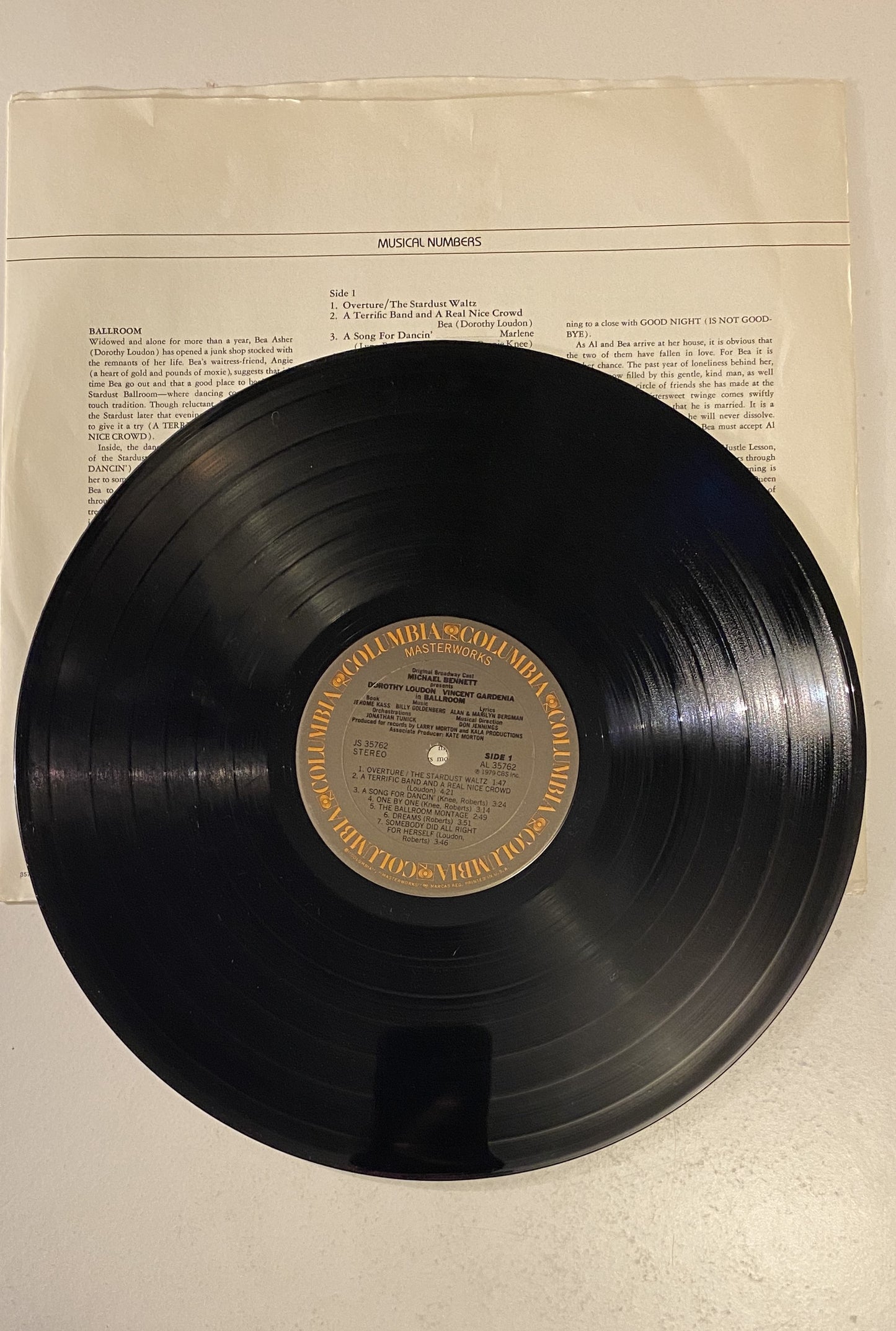 Ballroom - Billy Goldenberg, Alan & Marilyn Bergman 1979 Vinyl LP