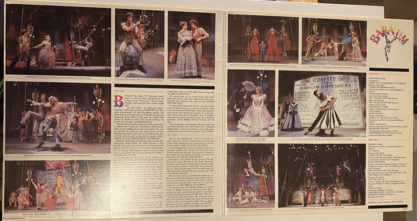 Jim Dale in Barnum - Original Broadway Cast 1980 Vinyl LP