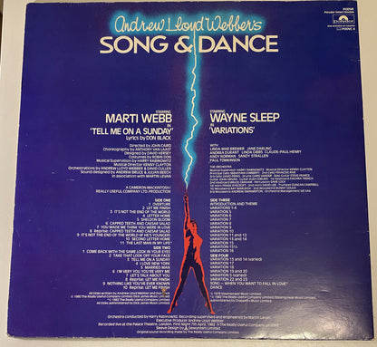 Andrew Lloyd Webber's Song &amp; Dance Original Cast Recording 1982 Vinyl LP