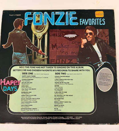 Fonzie's Favorites 1976 Vinyl LP