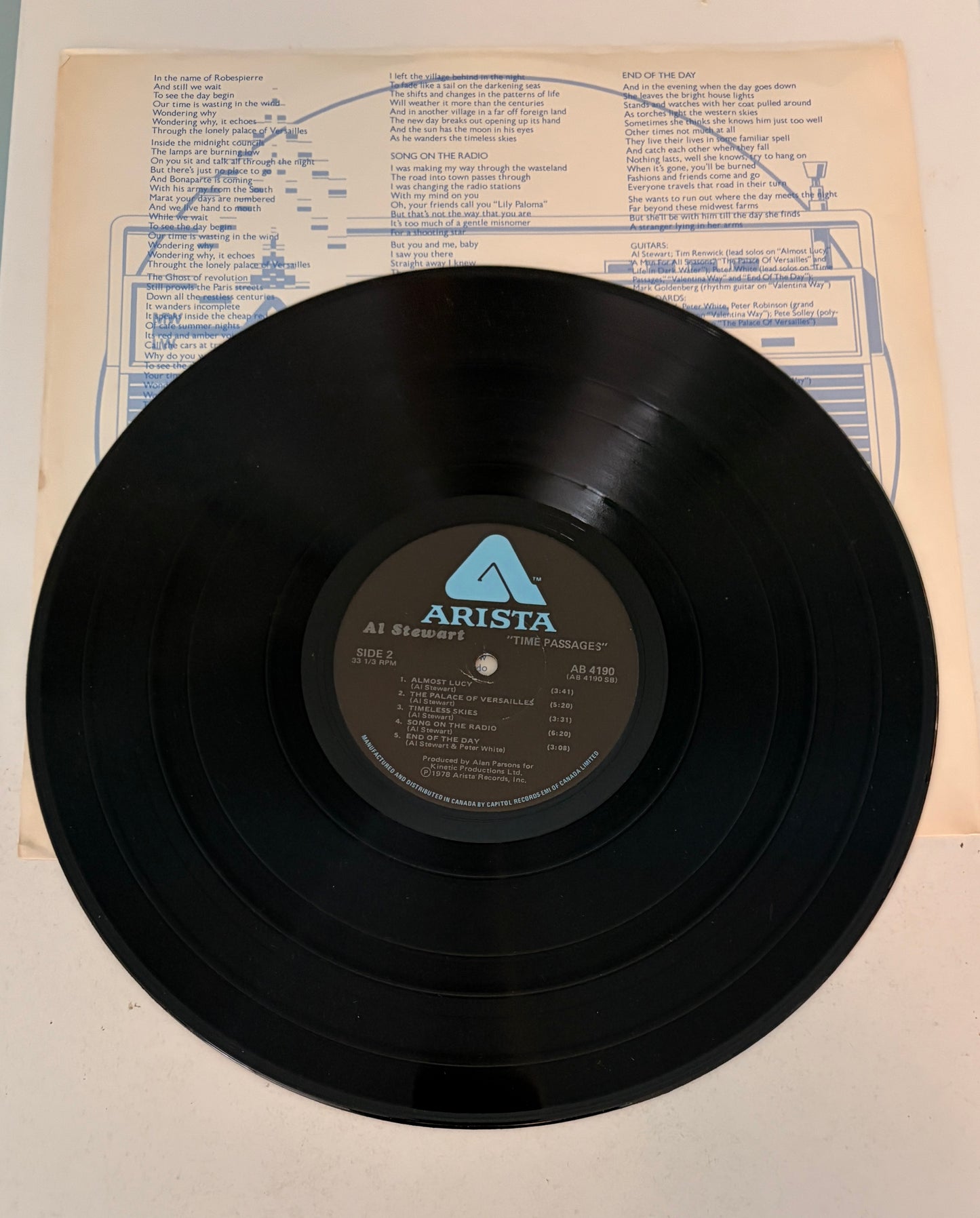 Al Stewart Time Passages 1978 Vinyl LP