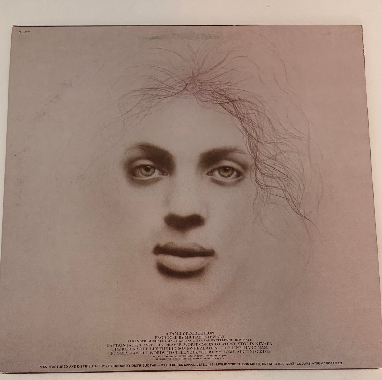 Billy Joel Piano Man 1974 Vinyl LP