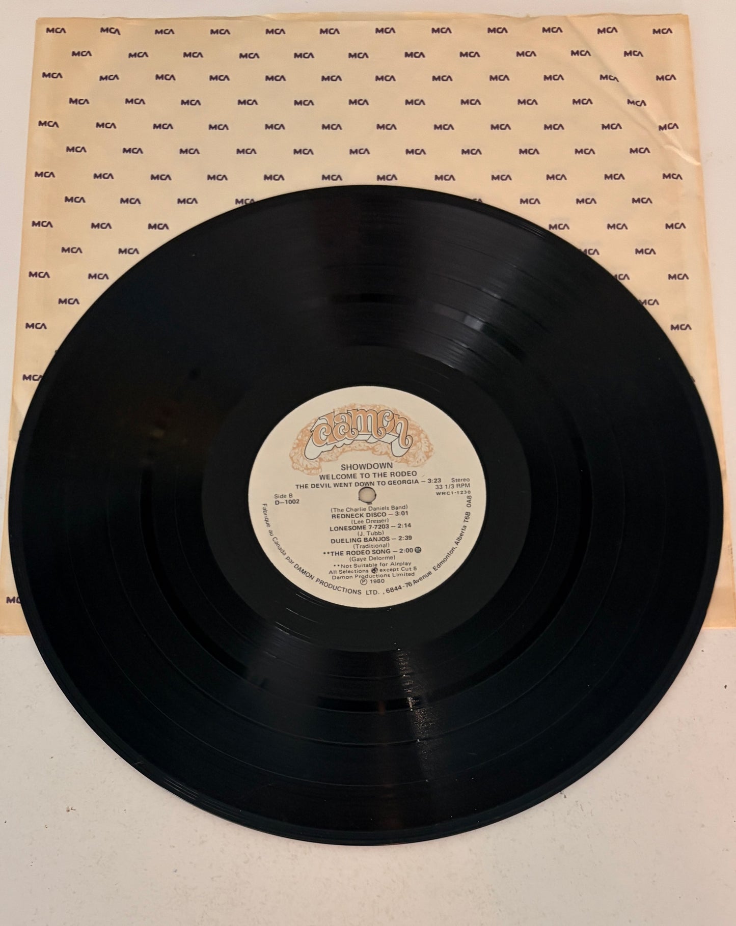 Showdown - Welcome to the Rodeo "The Rodeo Song" 1980 Vinyl LP