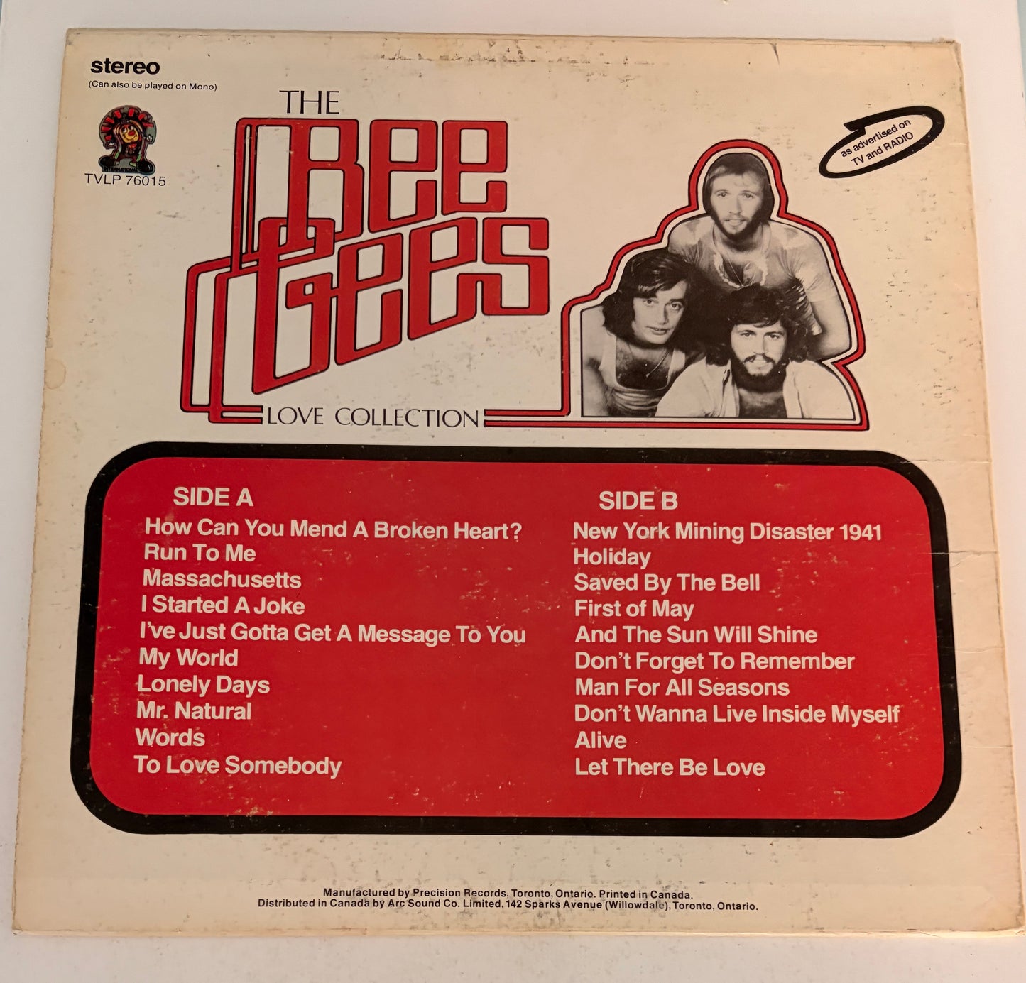 The Bee Gees Love Collection 1975 Vinyl LP