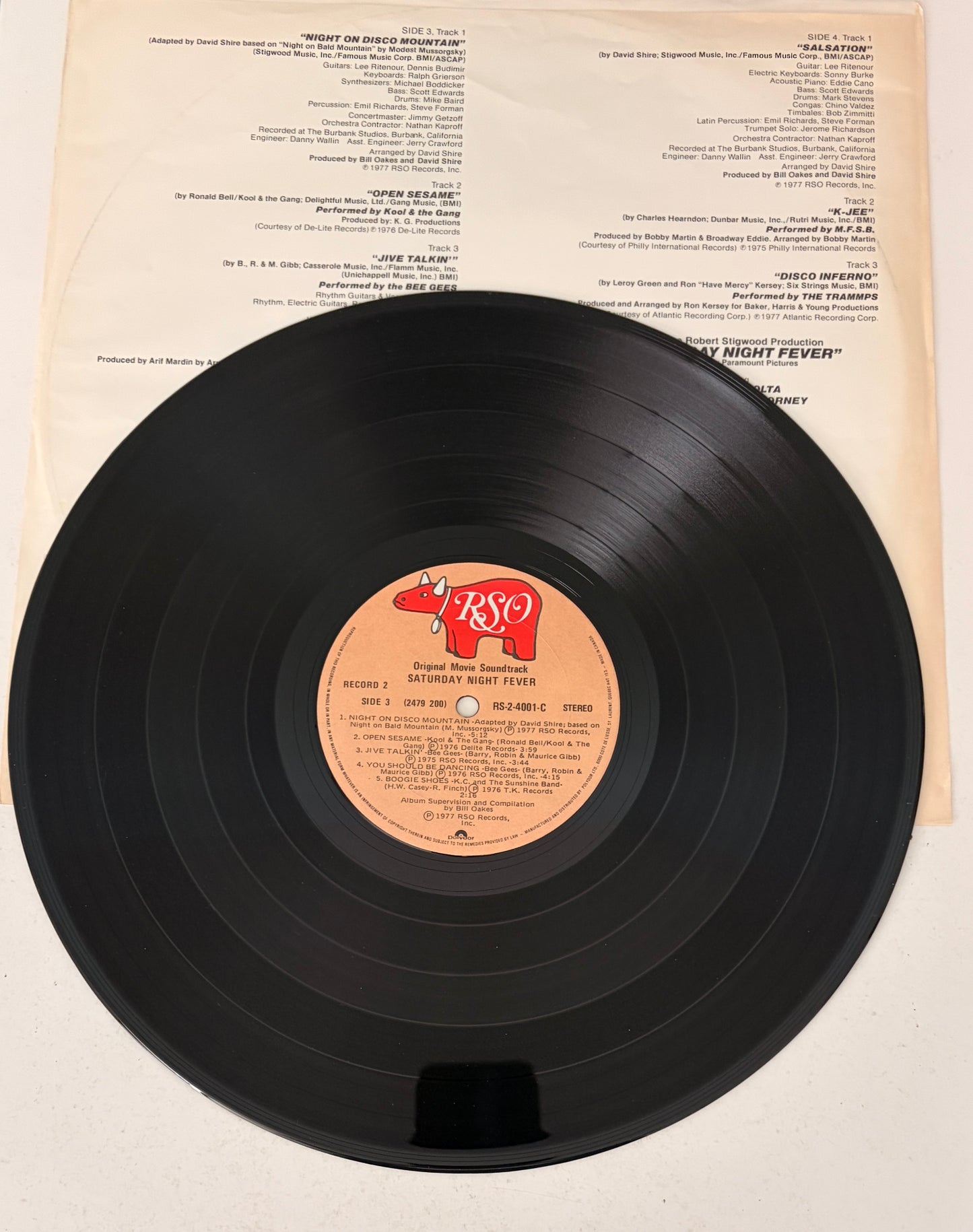 Saturday Night Fever 1977 John Travolta Vinyl LP