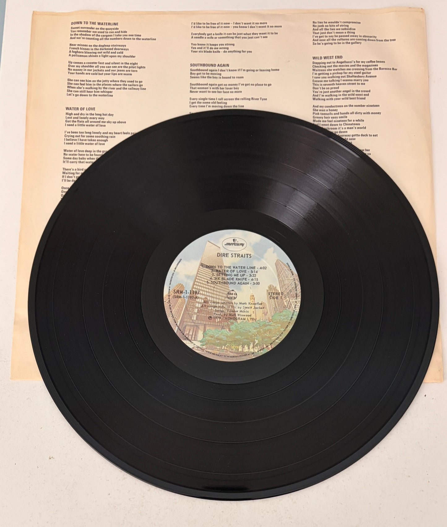 Dire Straits (Self Titled) 1978 Vinyl LP